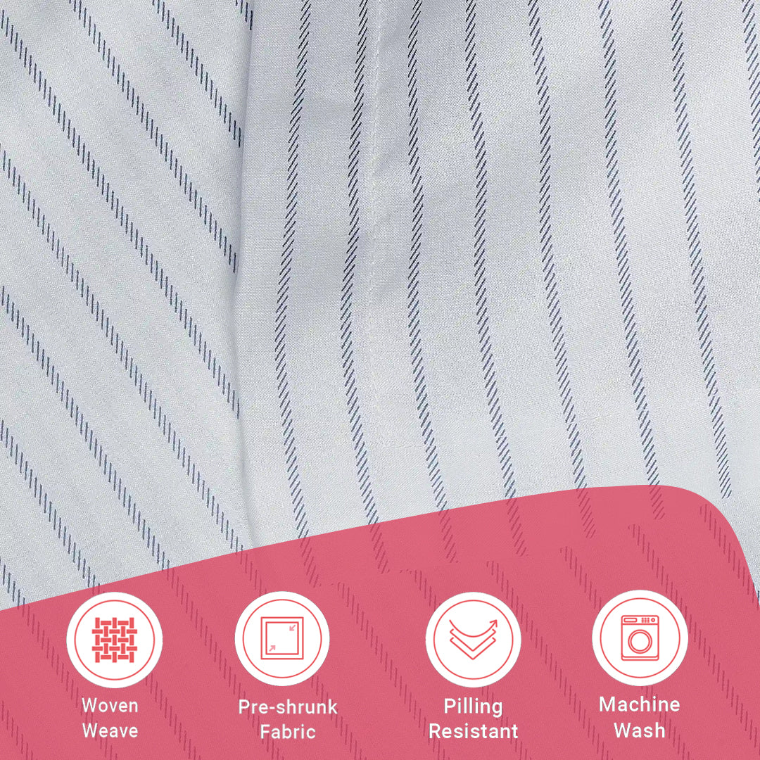 Bloomshire Classic | Everyday Charm Printed Cotton Bedsheet Set-Blue - Image 17