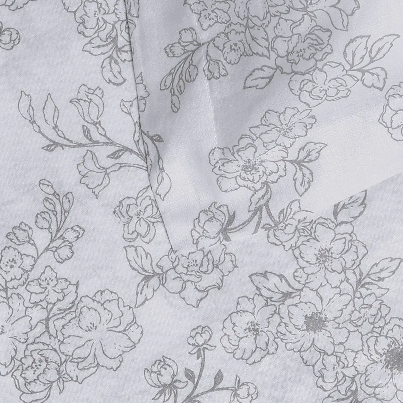 Bloomshire Classic | Everyday Charm Printed Cotton Bedsheet Set-Grey - Image 5