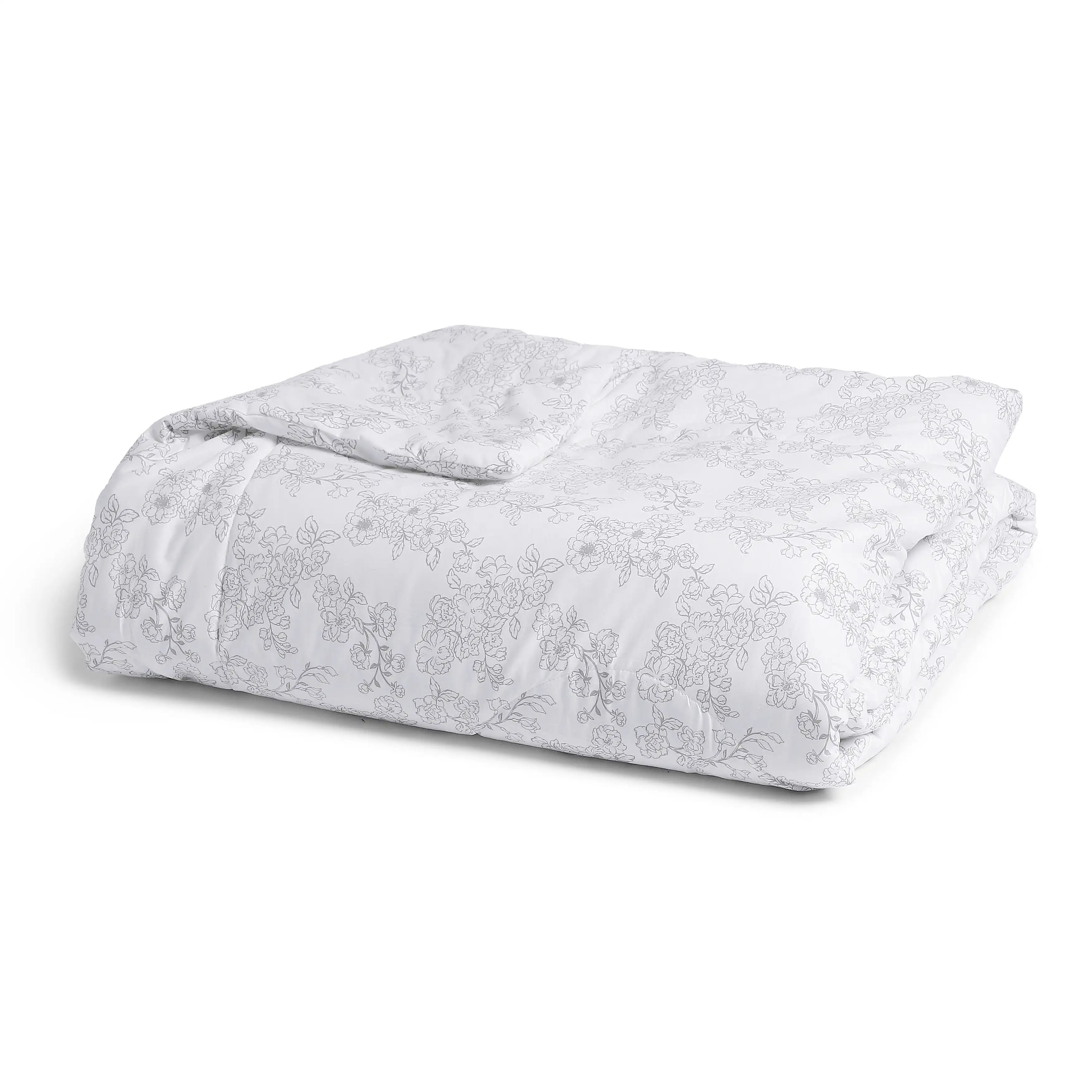 Bloomshire Classic | Everyday Charm Printed 120GSM Reversible Comforter-Grey - Image 9