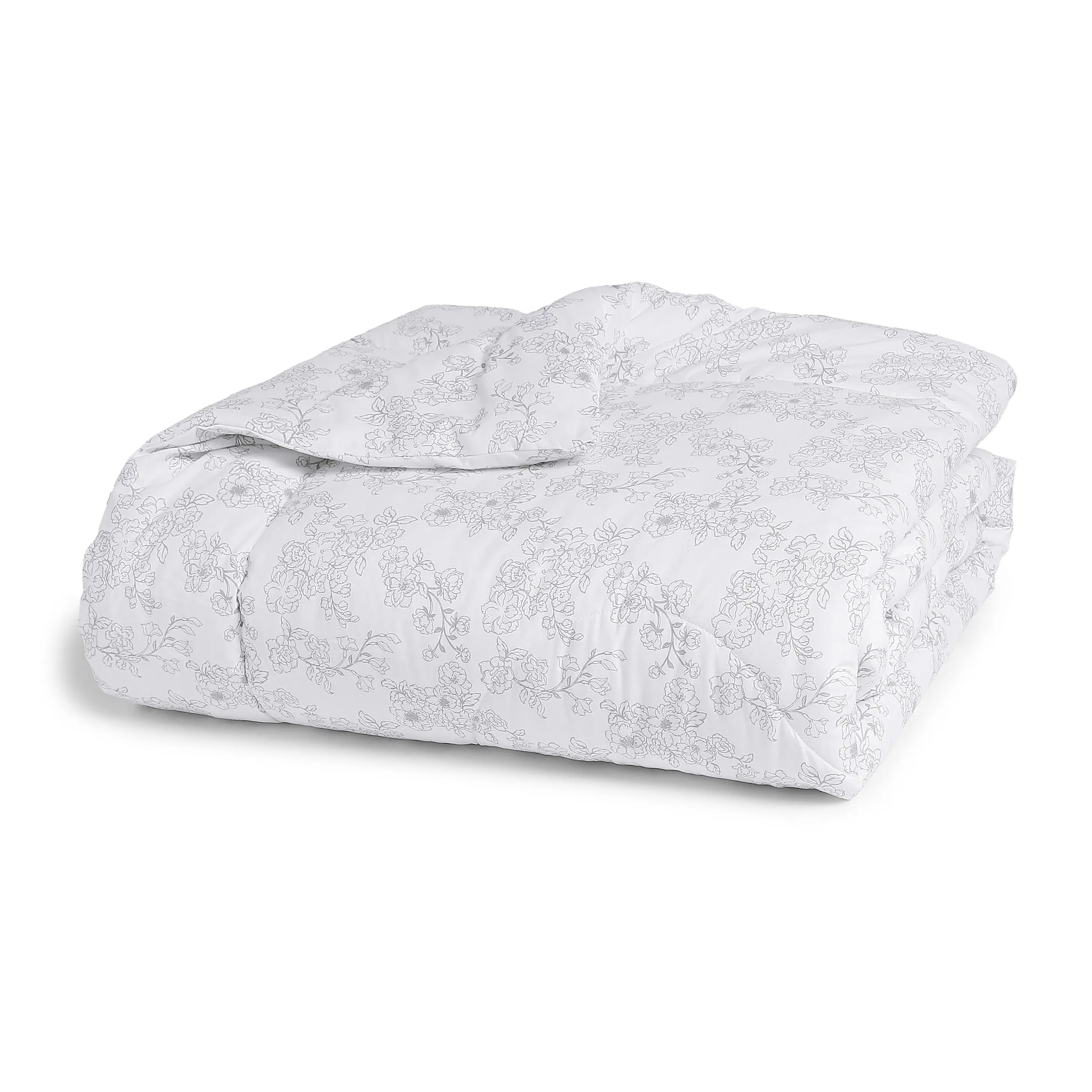 Bloomshire Classic | Everyday Charm Printed 240GSM Reversible Comforter for Extra Warmth-Grey - Image 4