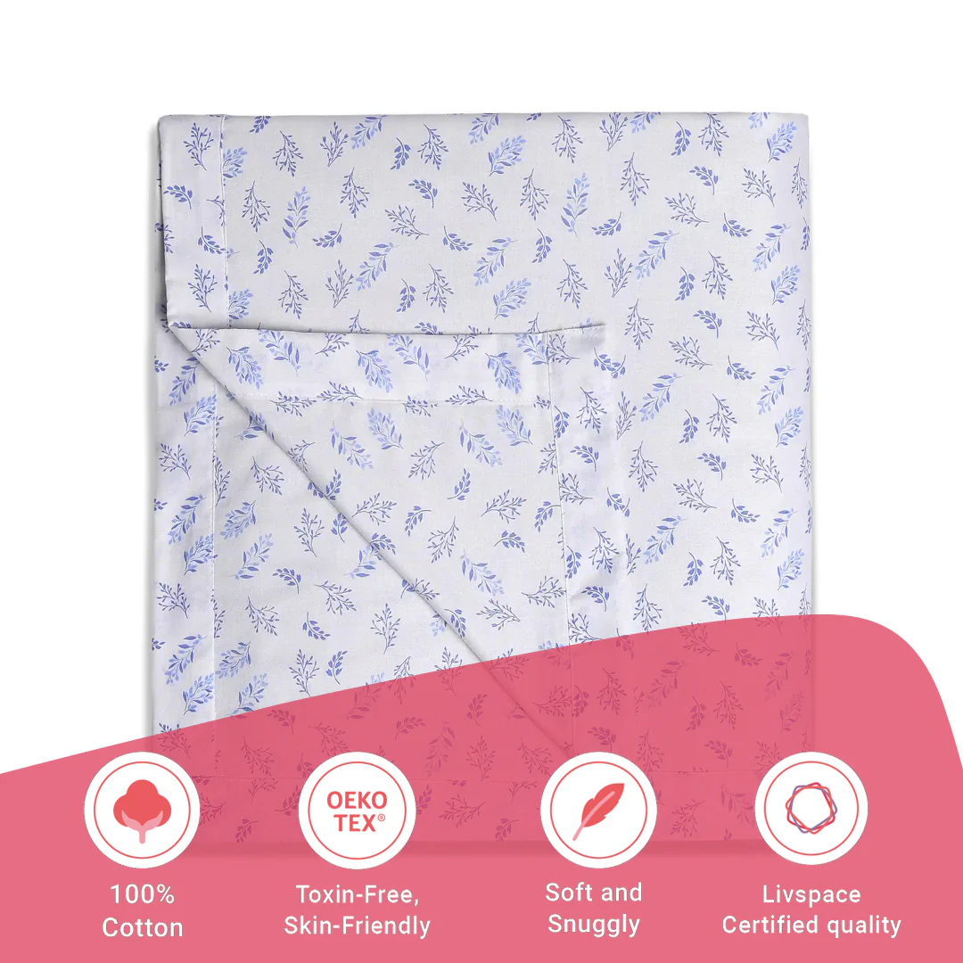 Bloomshire Classic | Everyday Charm Printed Reversible Dohar with Super Soft Flannel Layering-Purple - Image 11