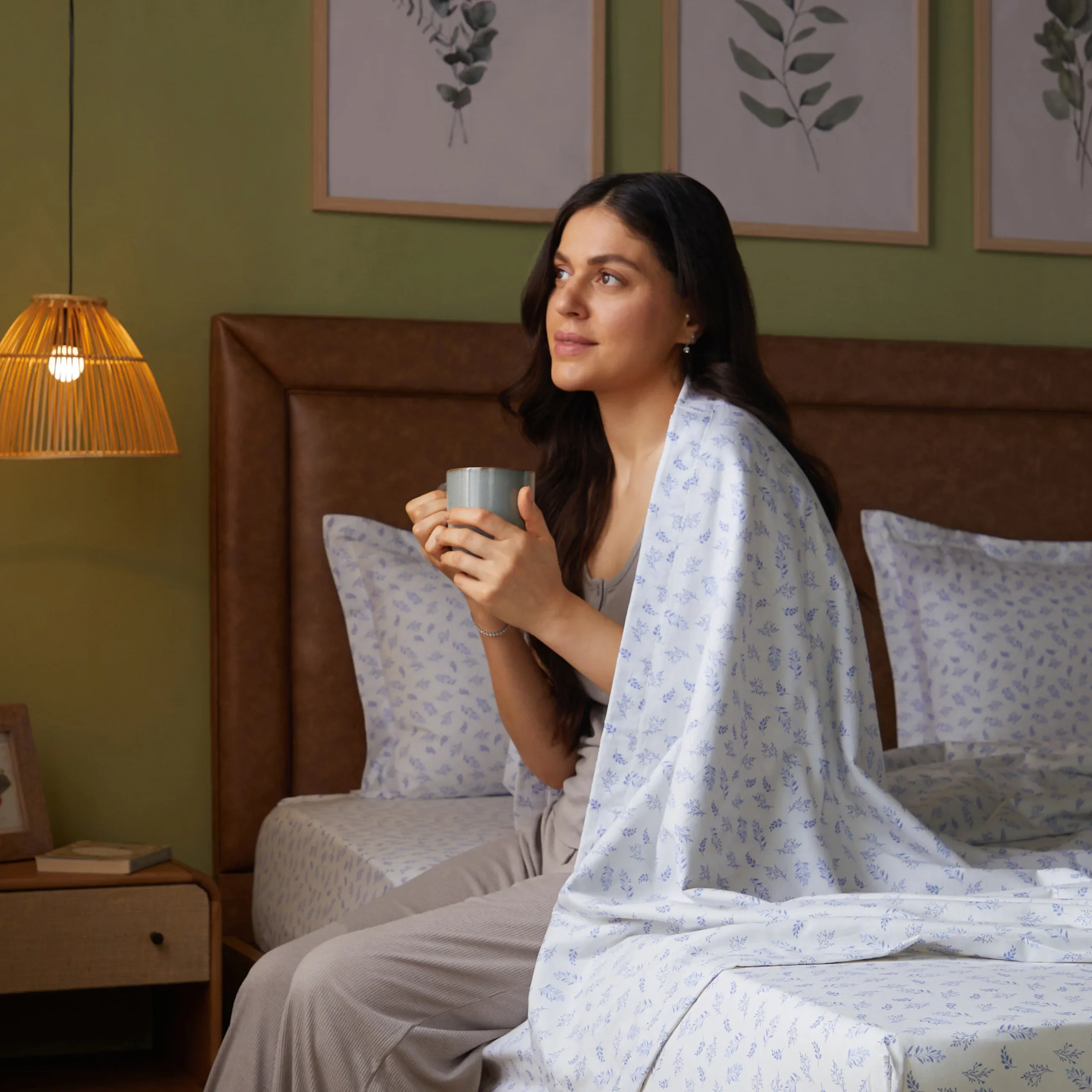 Bloomshire Classic | Everyday Charm Printed Reversible Dohar with Super Soft Flannel Layering-Purple - Image 8
