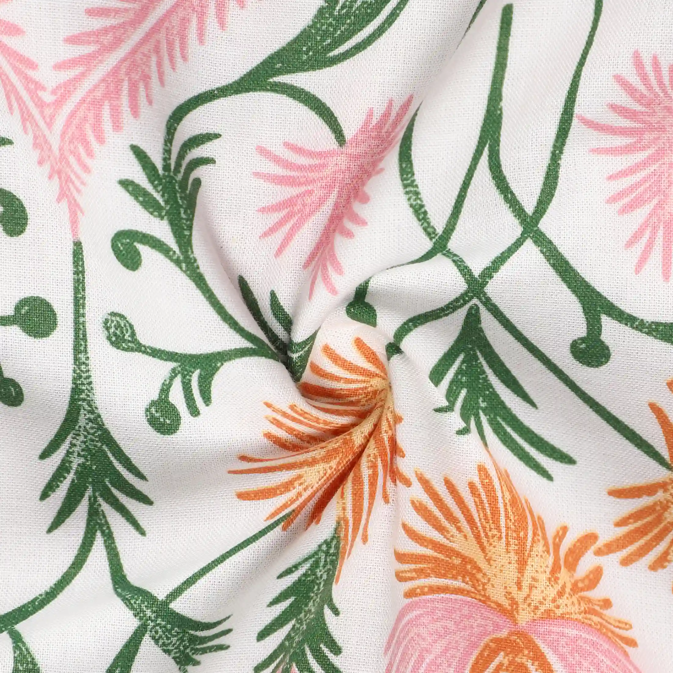 Bloomshire Classic | Everyday Charm Printed Reversible Dohar with Super Soft Flannel Layering-Salmon - Image 5