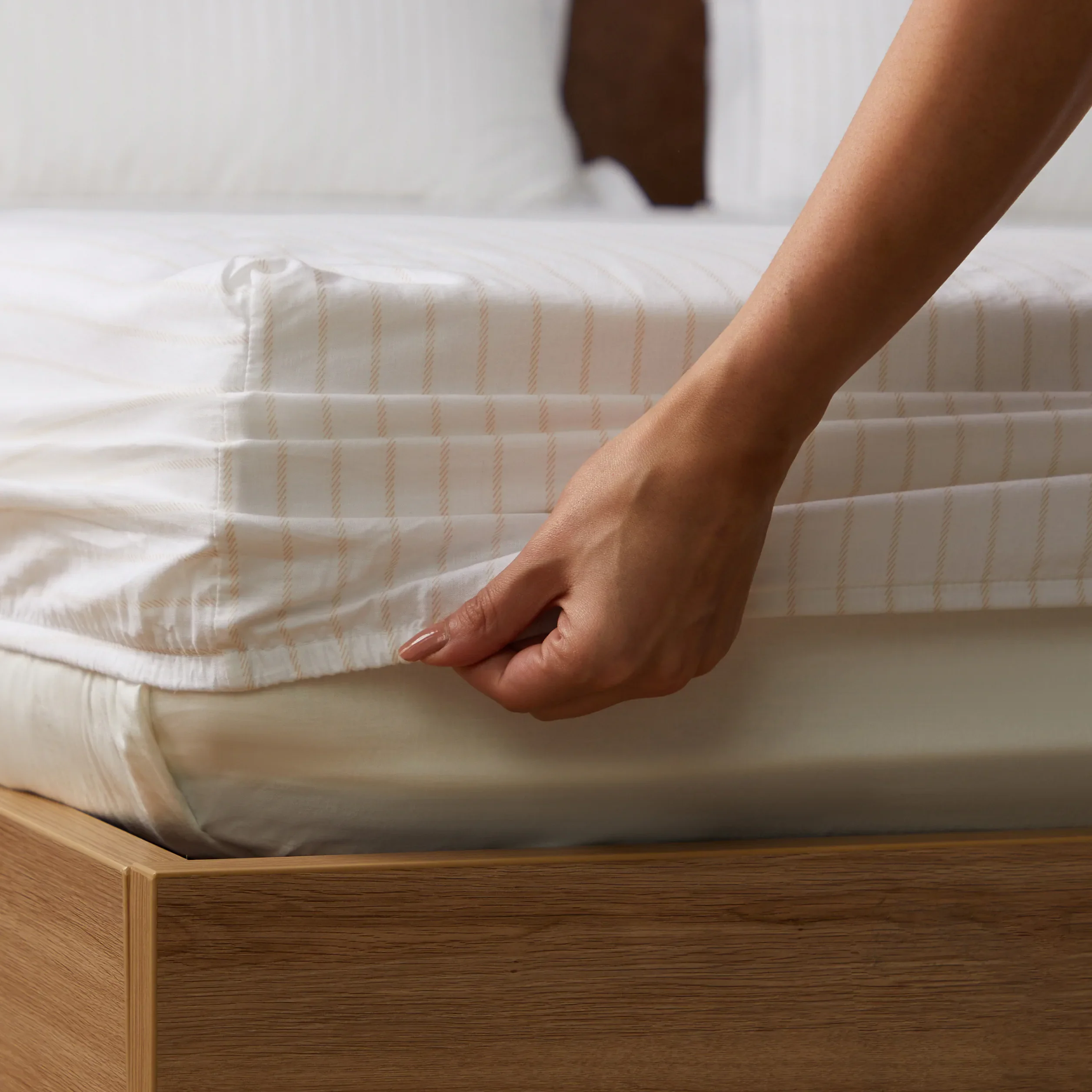 Bloomshire Classic | Everyday Charm Printed Cotton Fitted Sheet Set-Salmon - Image 18