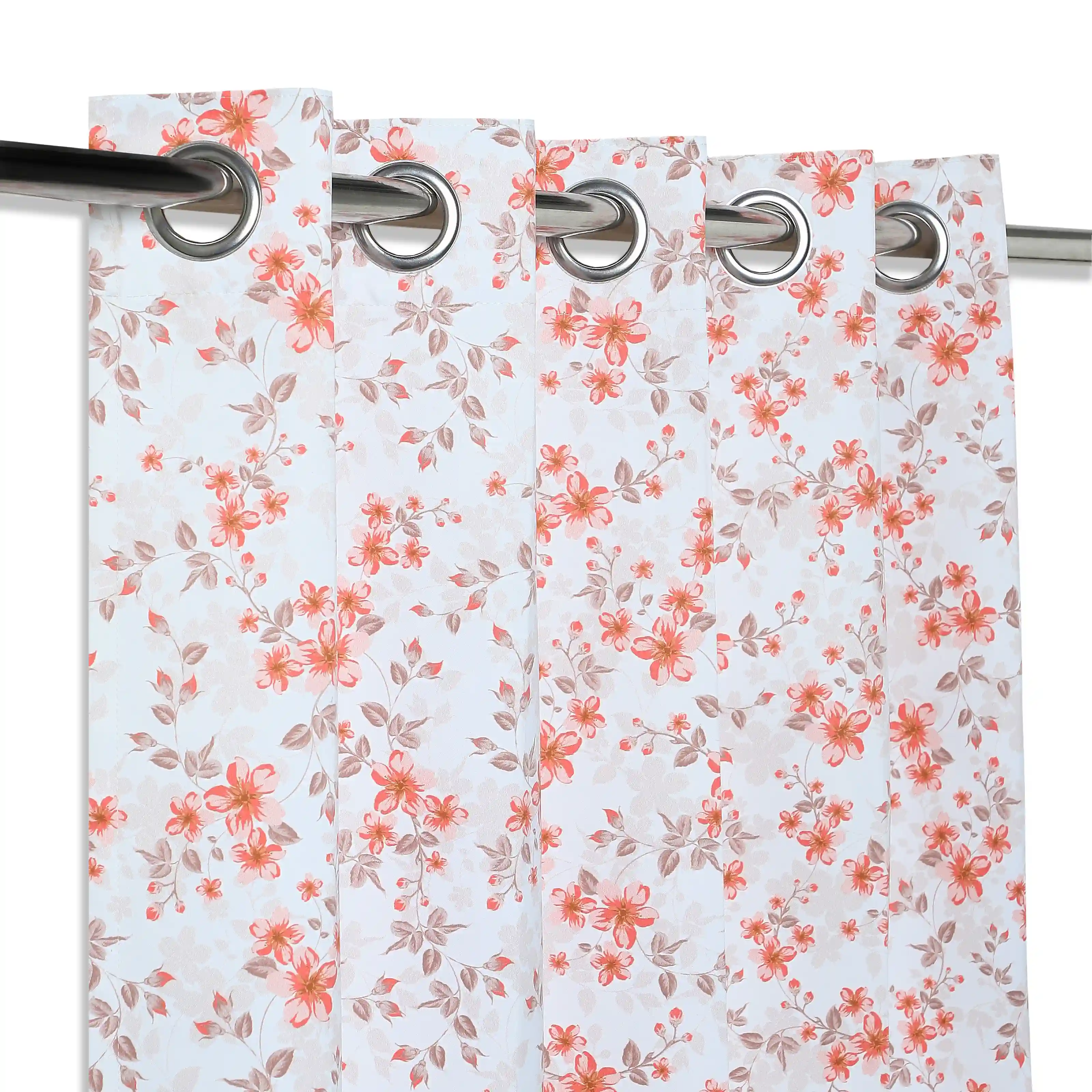 Bloomshire Classic Set Of 2 Printed Readymade Curtains | Blooming Tales - Image 6