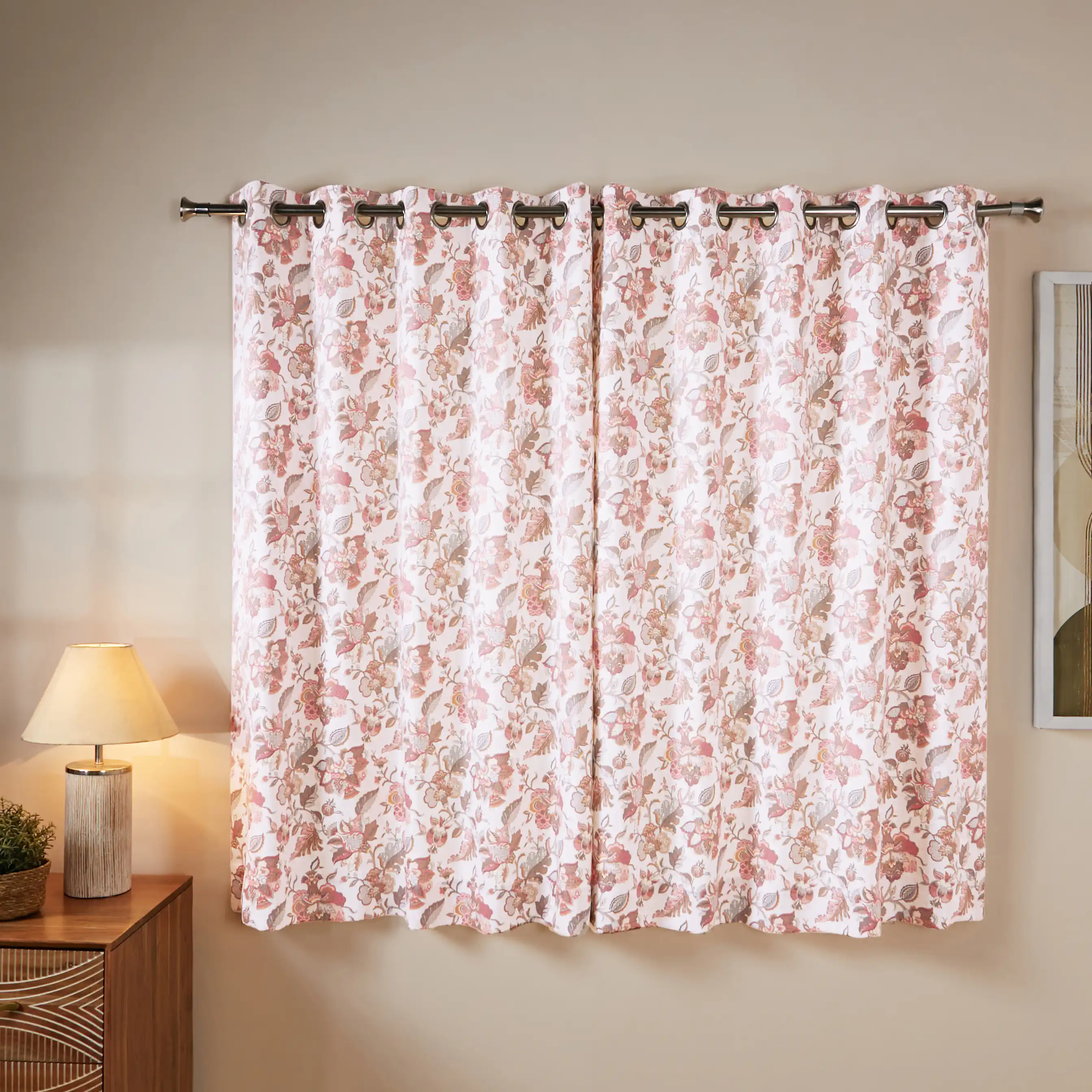 Bloomshire Classic Set Of 2 Printed Readymade Curtains | Classic Chintz