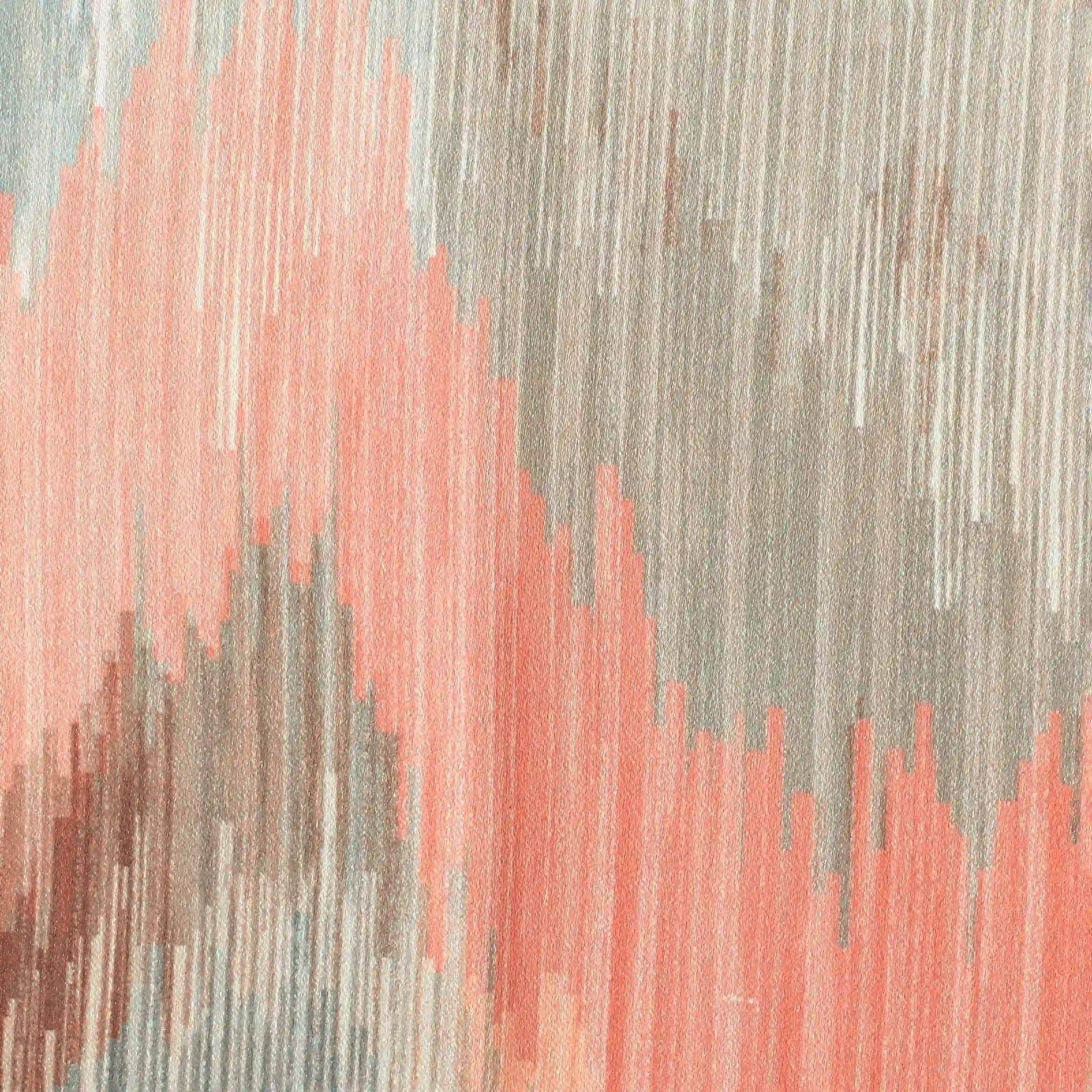Bloomshire Classic Set Of 2 Printed Readymade Curtains | Modern Ikat - Image 24