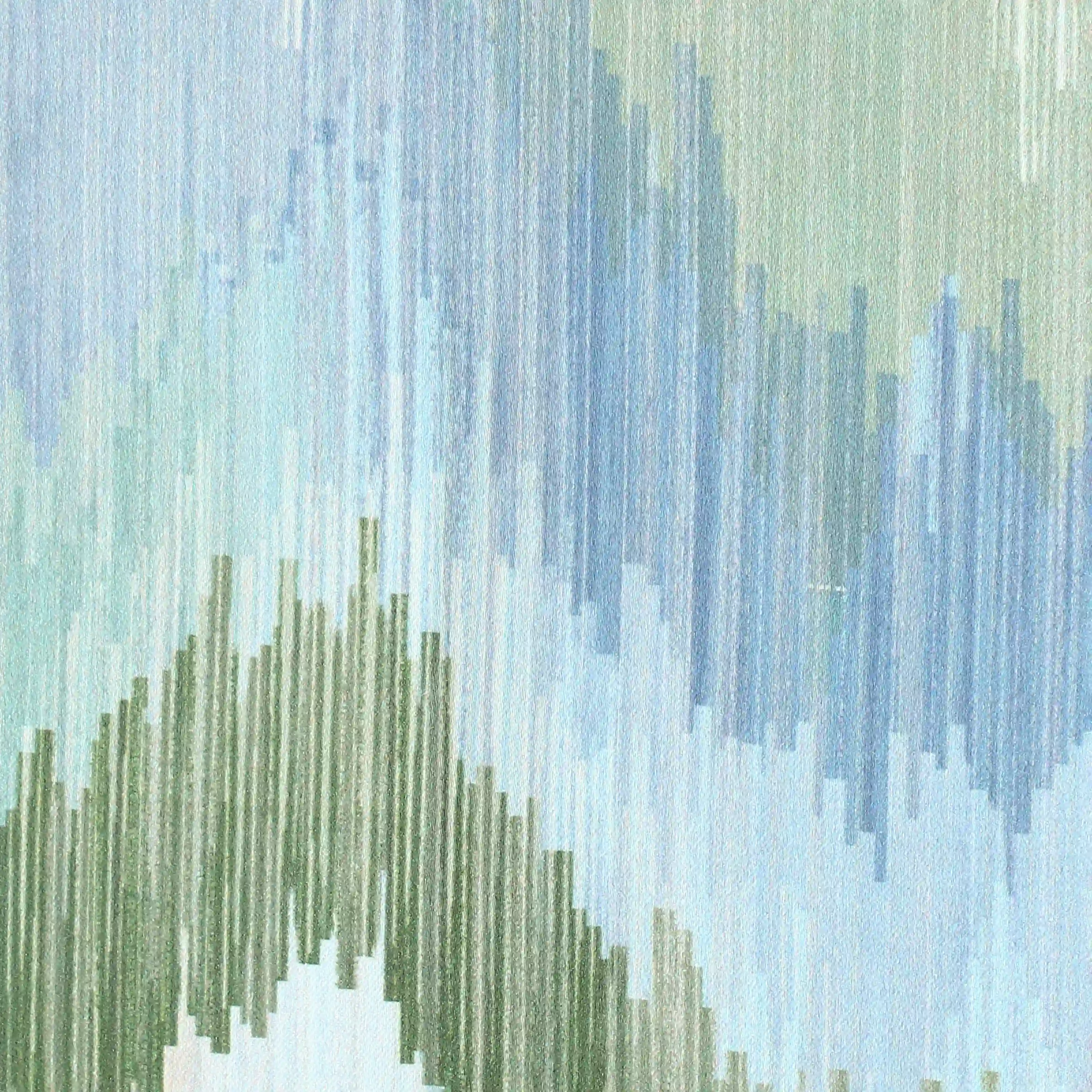 Bloomshire Classic Set Of 2 Printed Readymade Curtains | Modern Ikat - Image 5