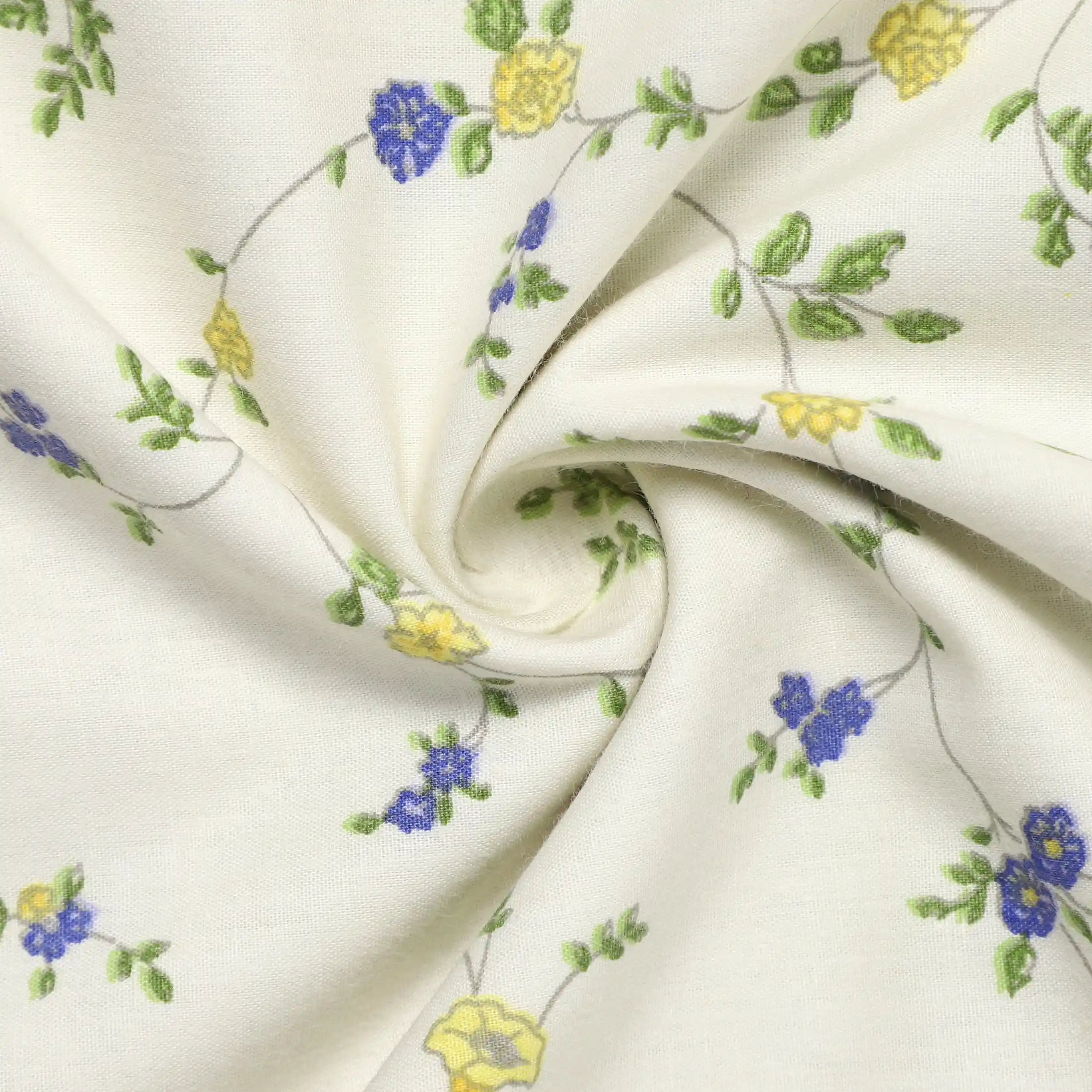 Bloomshire Luxe | Romantic Flora Printed Reversible Dohar with Super Soft Flannel Layering-Cream Bloom - Image 5