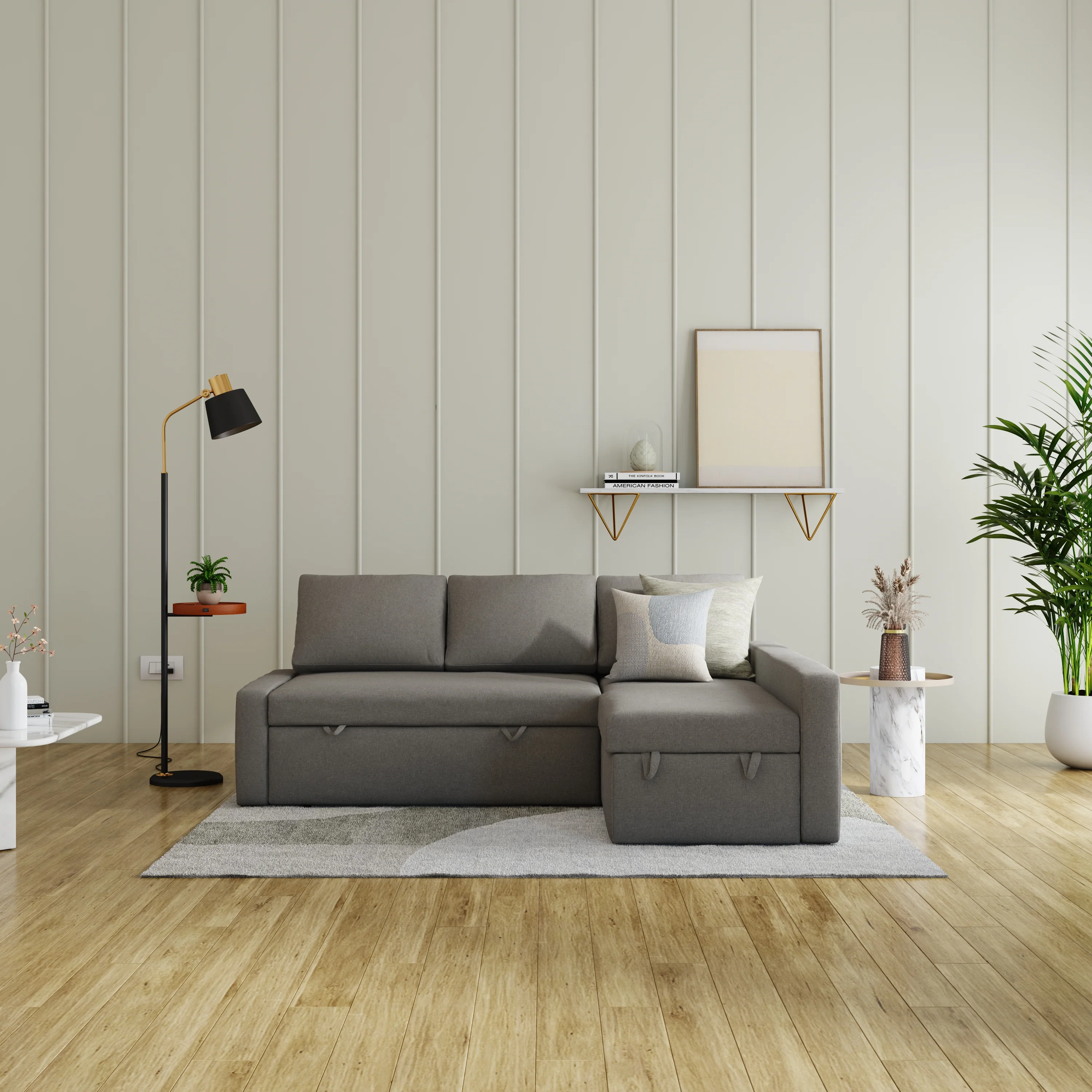 Callie Sofa Cum Bed, Right Aligned