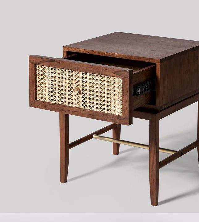 Cane Comfort Bedside Table - Image 5