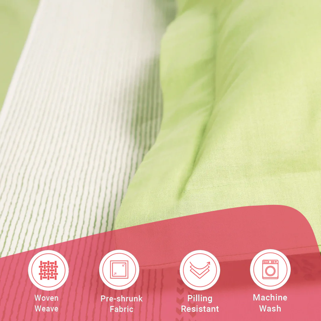 Chippa Lane | Contemporary Indian Print Design Cotton Bedsheet Set-Indian Moss - Image 17