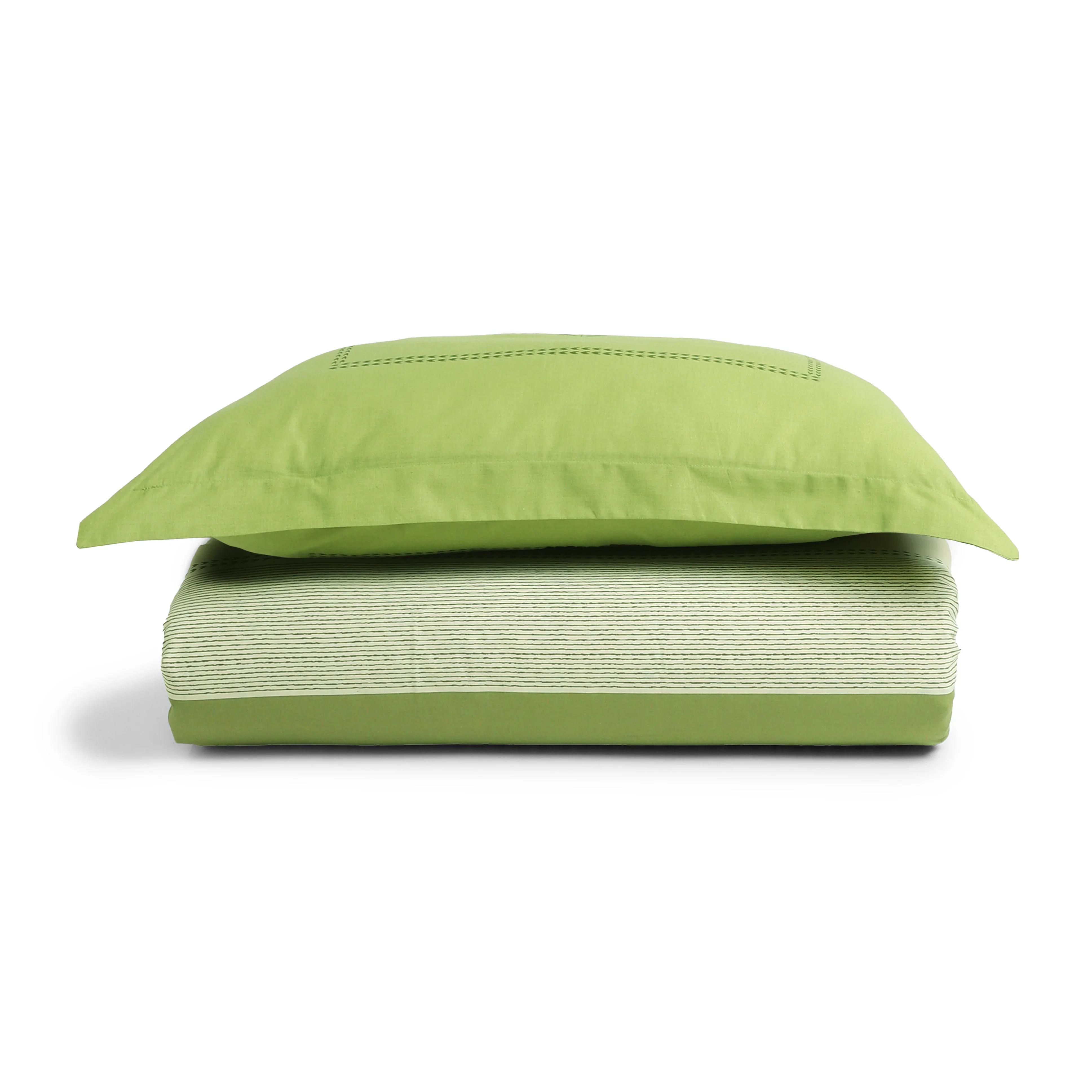 Chippa Lane | Contemporary Indian Print Design Cotton Bedsheet Set-Indian Moss - Image 3