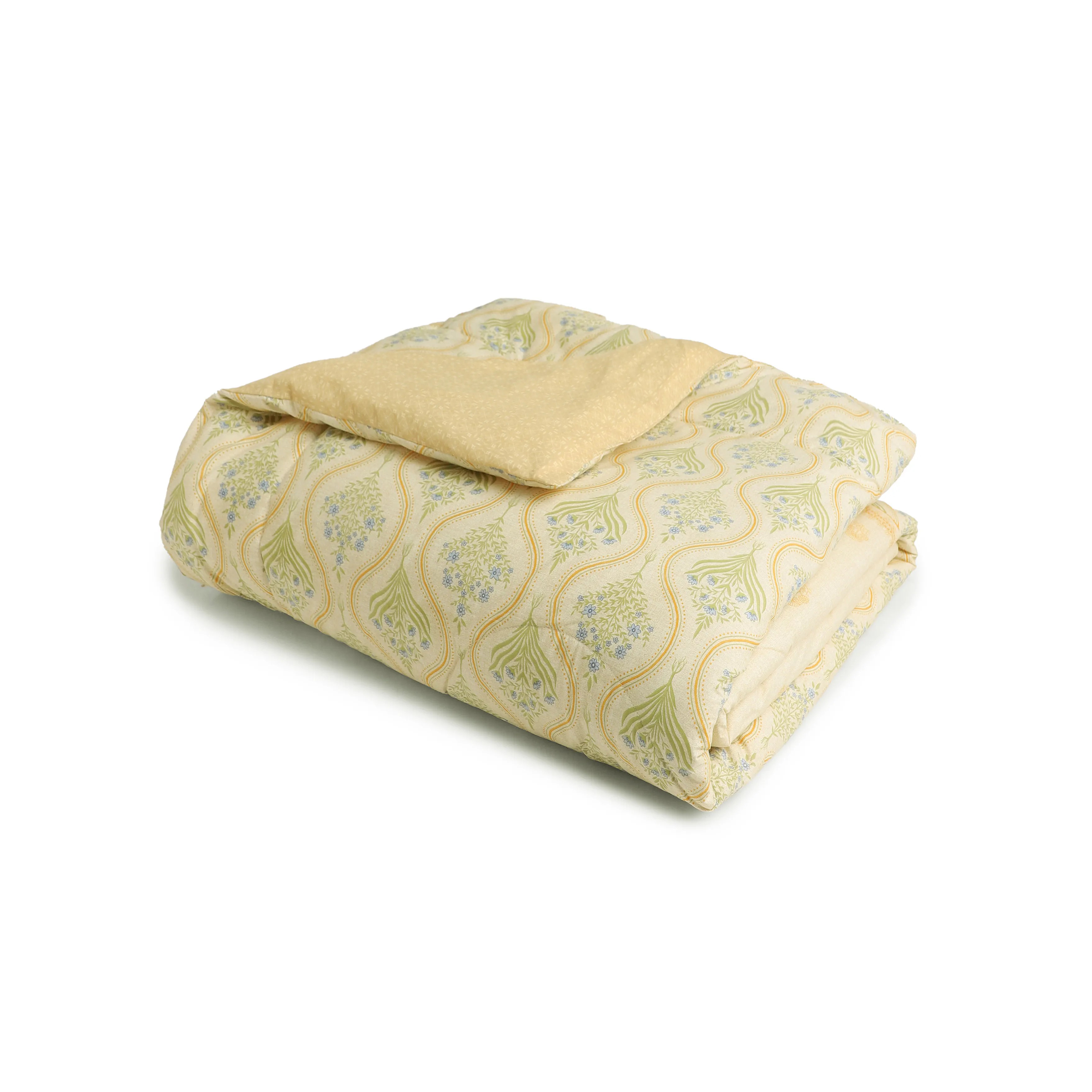 Chippa Lane | Contemporary Indian Print Design 120GSM Reversible Comforter-Mustard - Image 4
