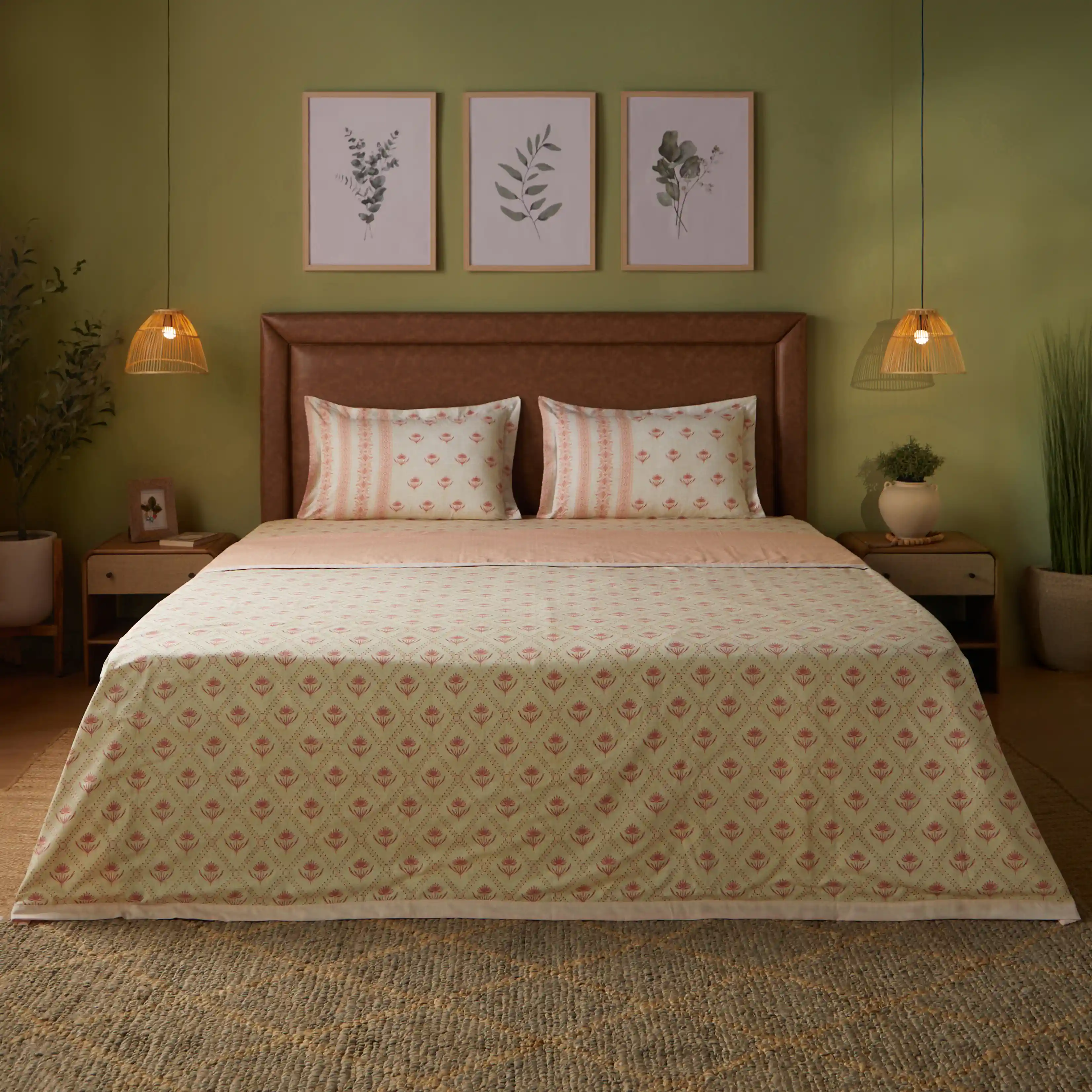 Chippa Lane | Contemporary Indian Print Design Reversible Dohar with Super Soft Flannel Layering-Red - Image 7