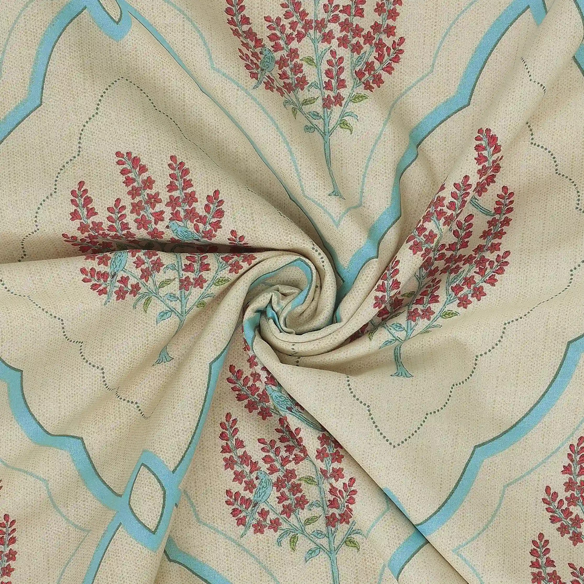 Chippa Lane | Contemporary Indian Print Design Reversible Dohar with Super Soft Flannel Layering-Sage Bloom - Image 5