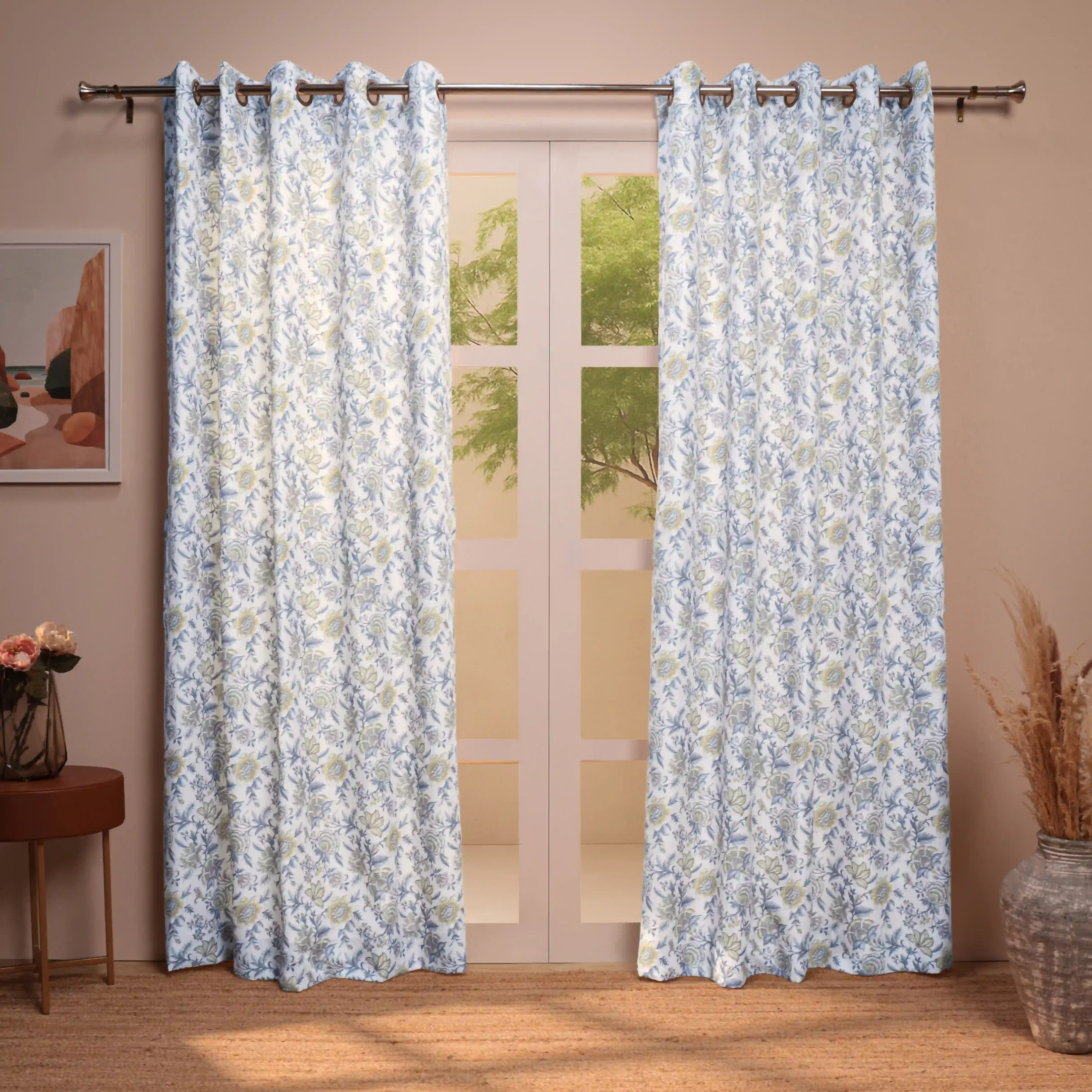 Chippa Lane Set Of 2 Printed Readymade Curtains | Chintz Affair - Image 21
