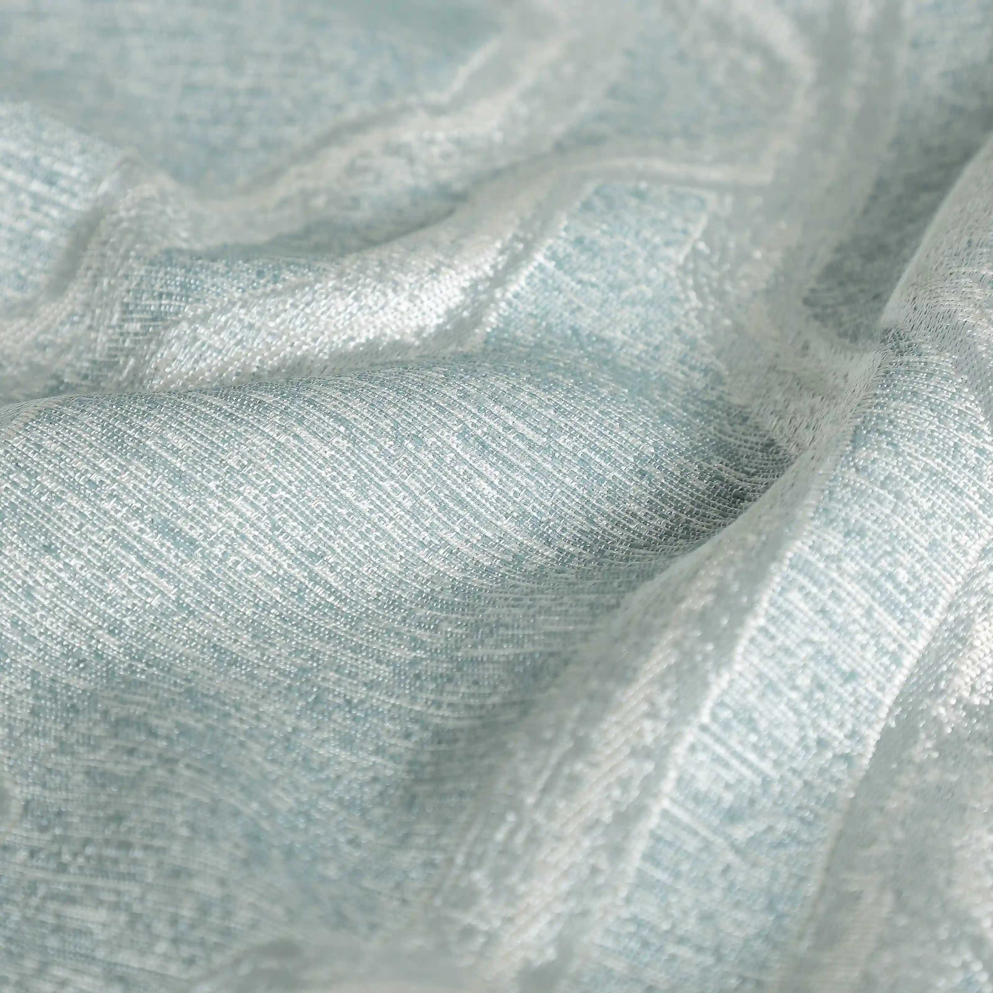 De Jacquard - Classic Set Of 2 Jacquard Readymade Curtains | Abstract Flow - Image 23