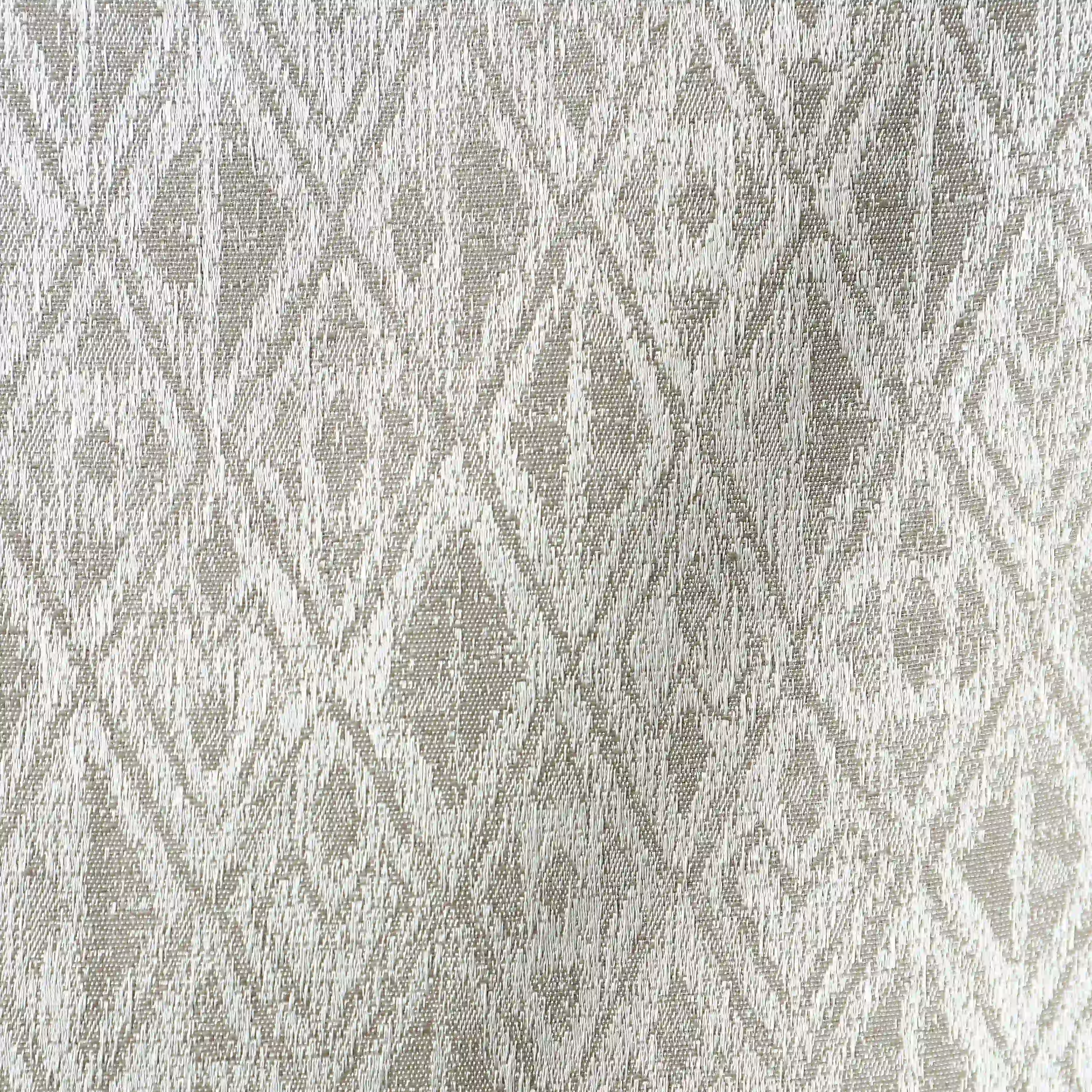 De Jacquard - Classic Set Of 2 Jacquard Readymade Curtains | Cozy Diamonds - Image 8