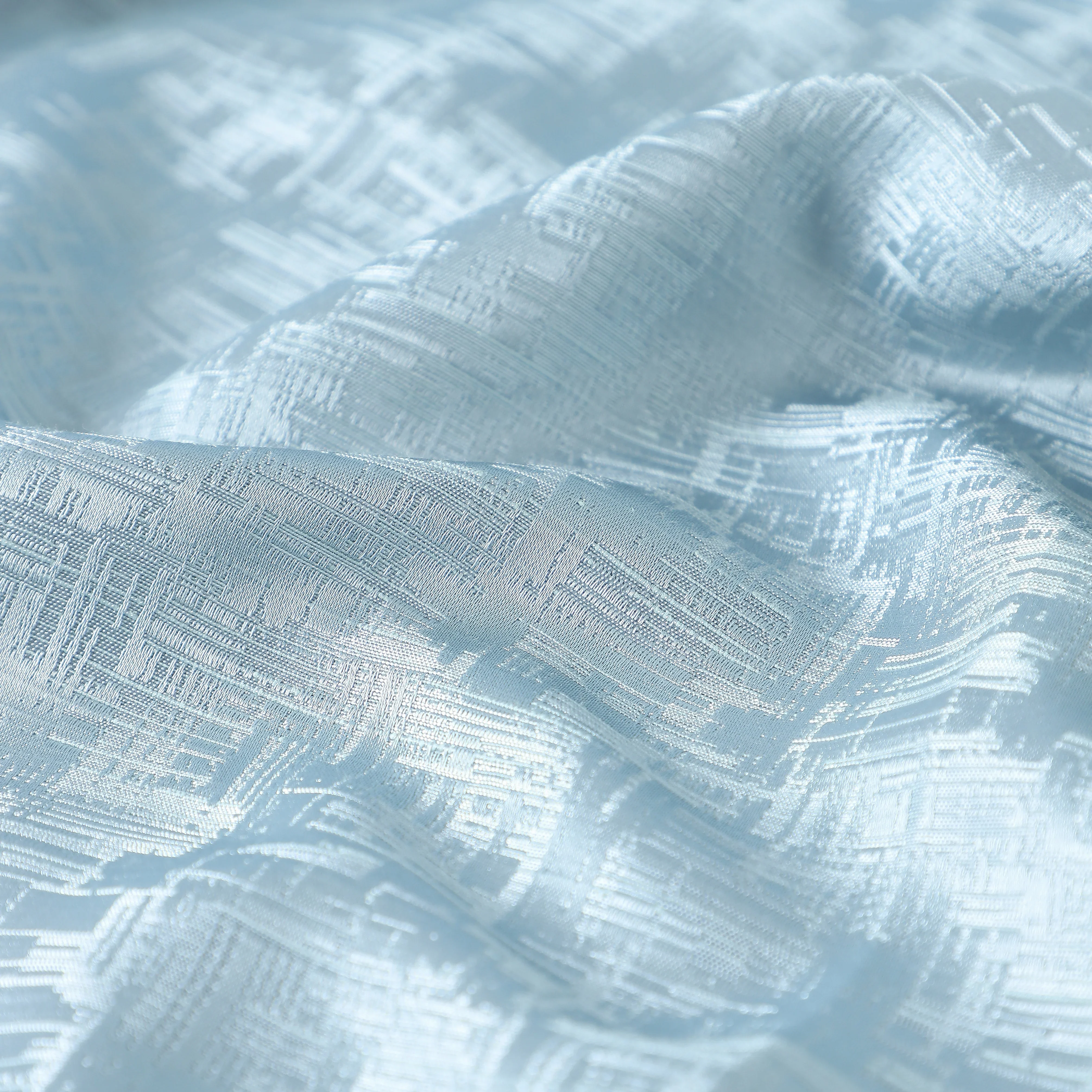 De Jacquard - Classic Set Of 2 Jacquard Readymade Curtains | Textured tales - Image 4