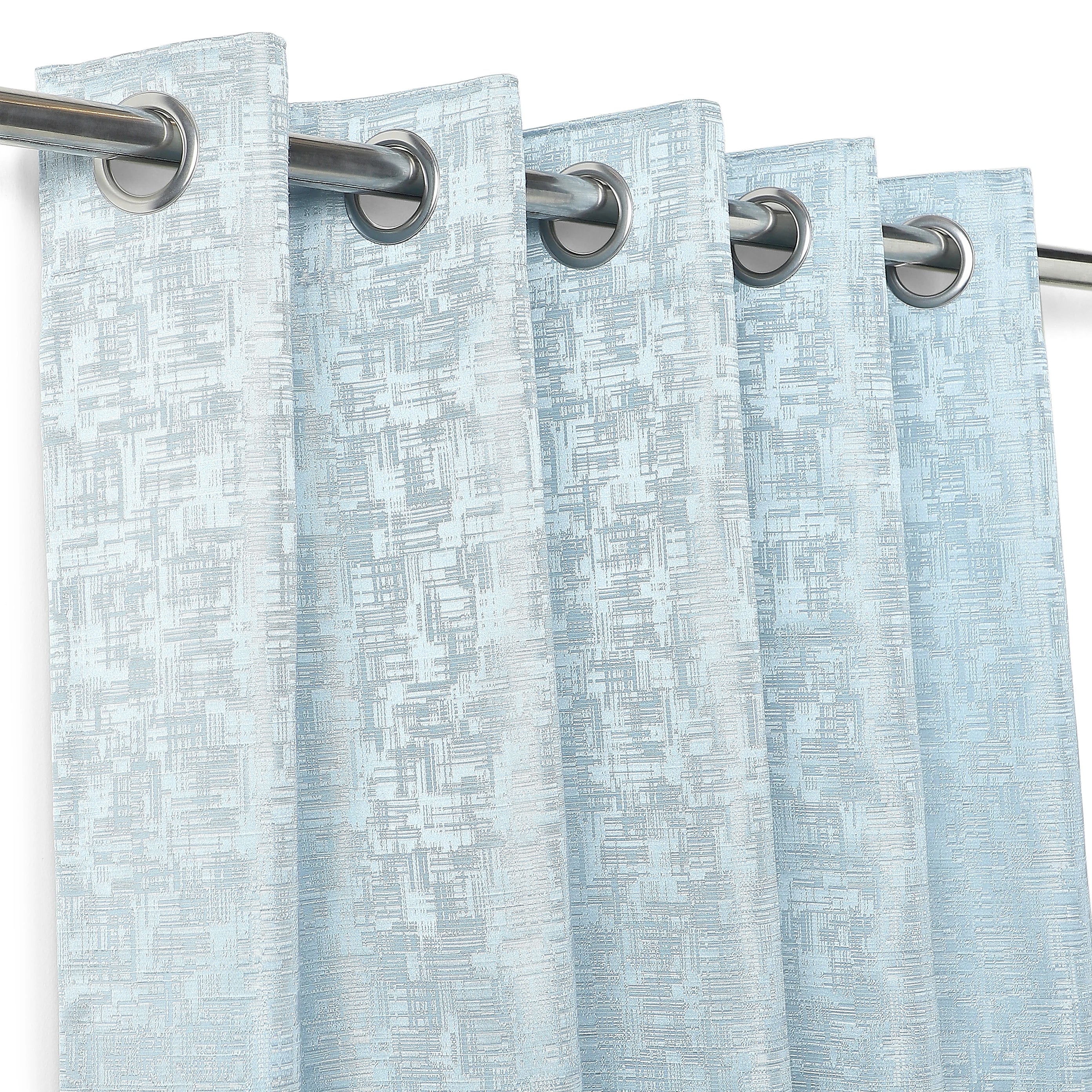 De Jacquard - Classic Set Of 2 Jacquard Readymade Curtains | Textured tales - Image 8
