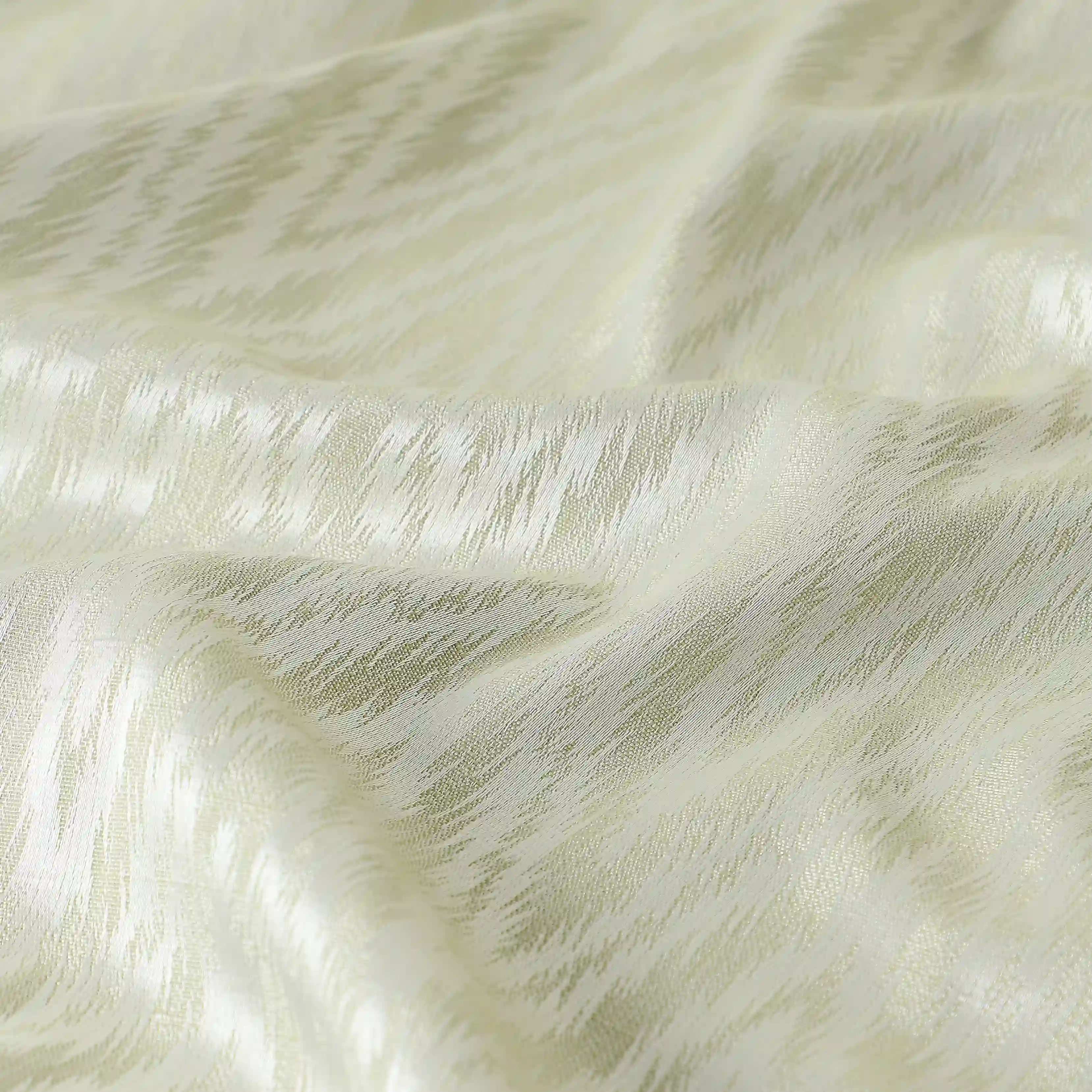 De Jacquard - Classic Set Of 2 Jacquard Readymade Curtains | Tidal Chevron - Image 15