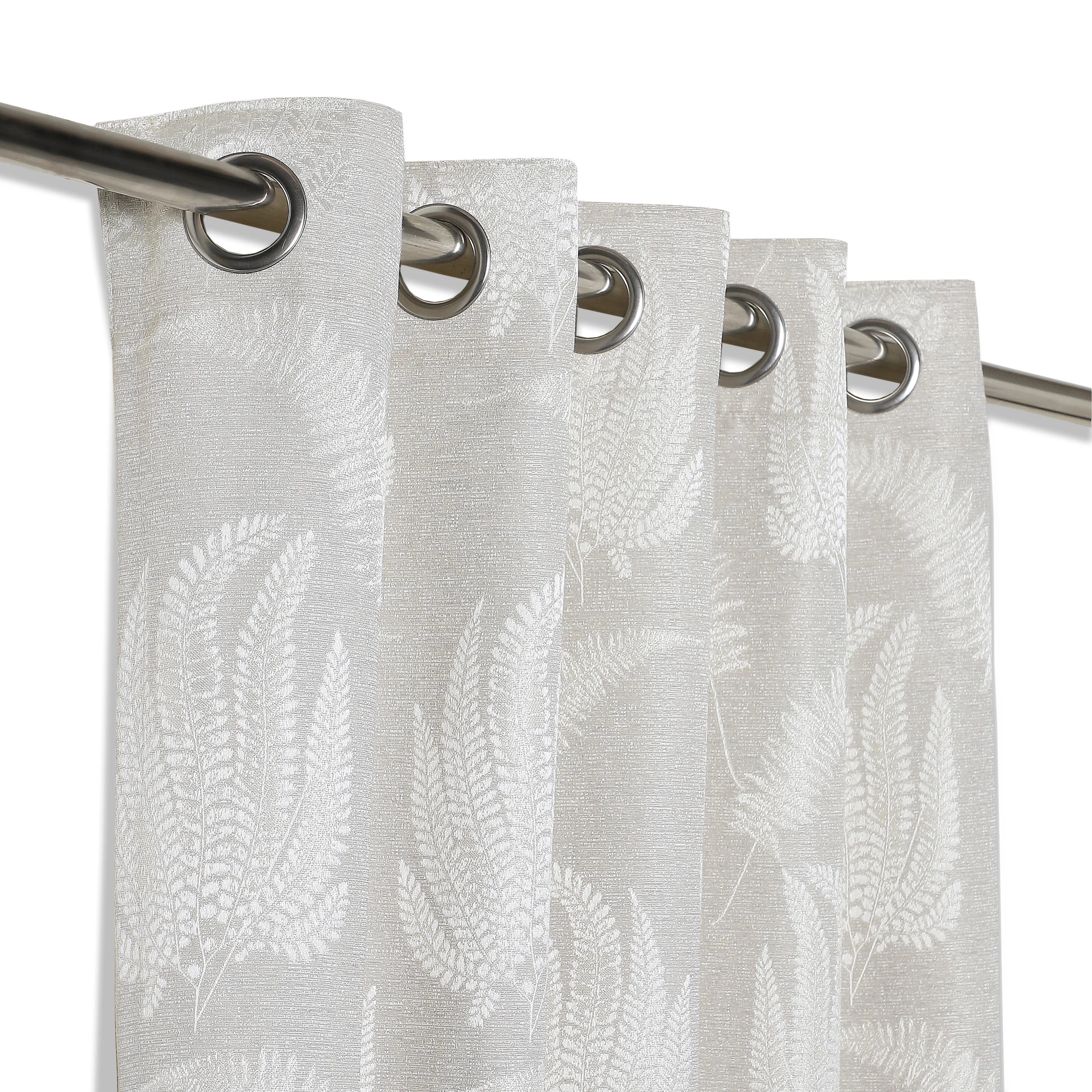 De Jacquard - Classic Set Of 2 Jacquard Readymade Curtains | Tropical Whisper - Image 3