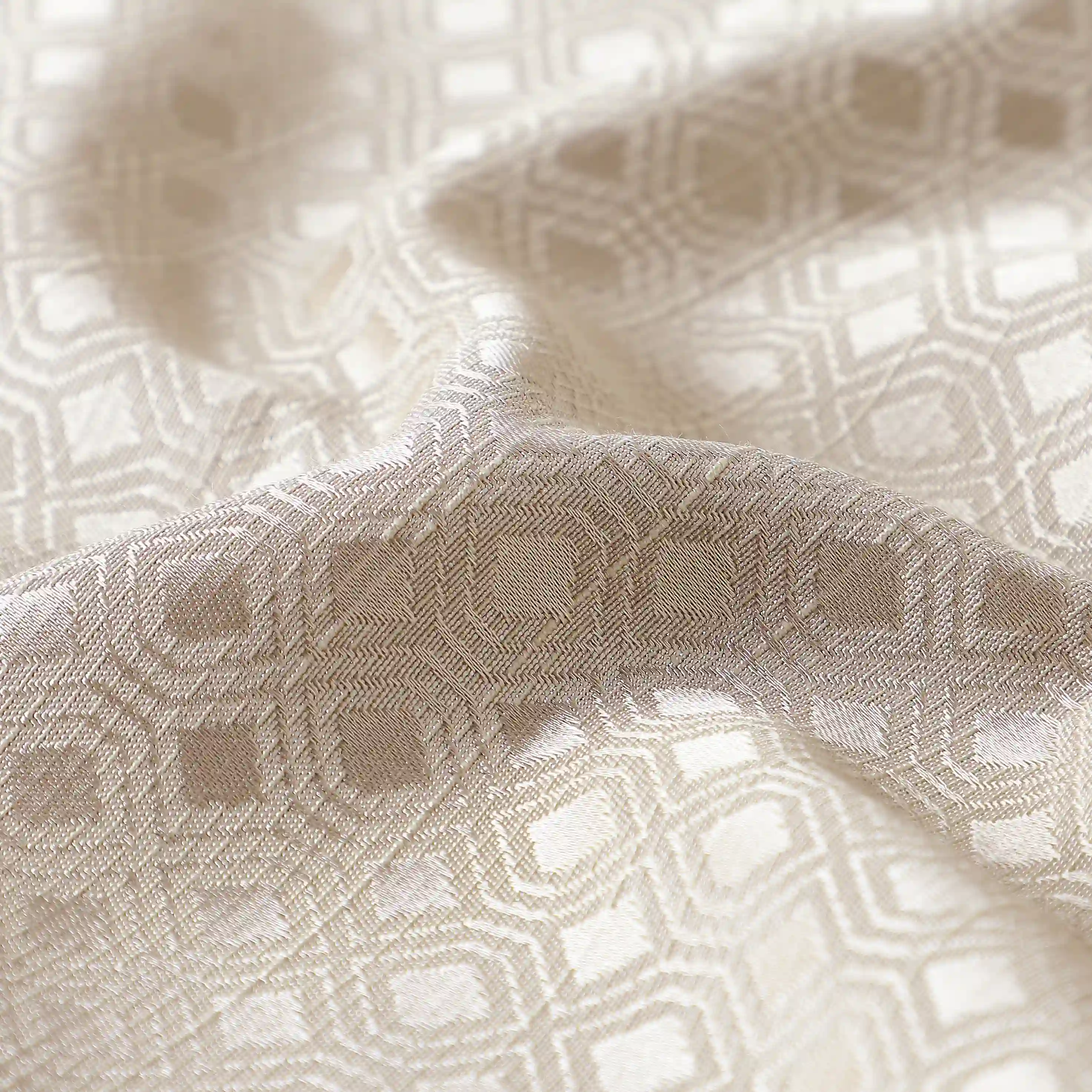 De Jacquard - Classic Set Of 2 Jacquard Readymade Curtains | Wavy Heritage - Image 11