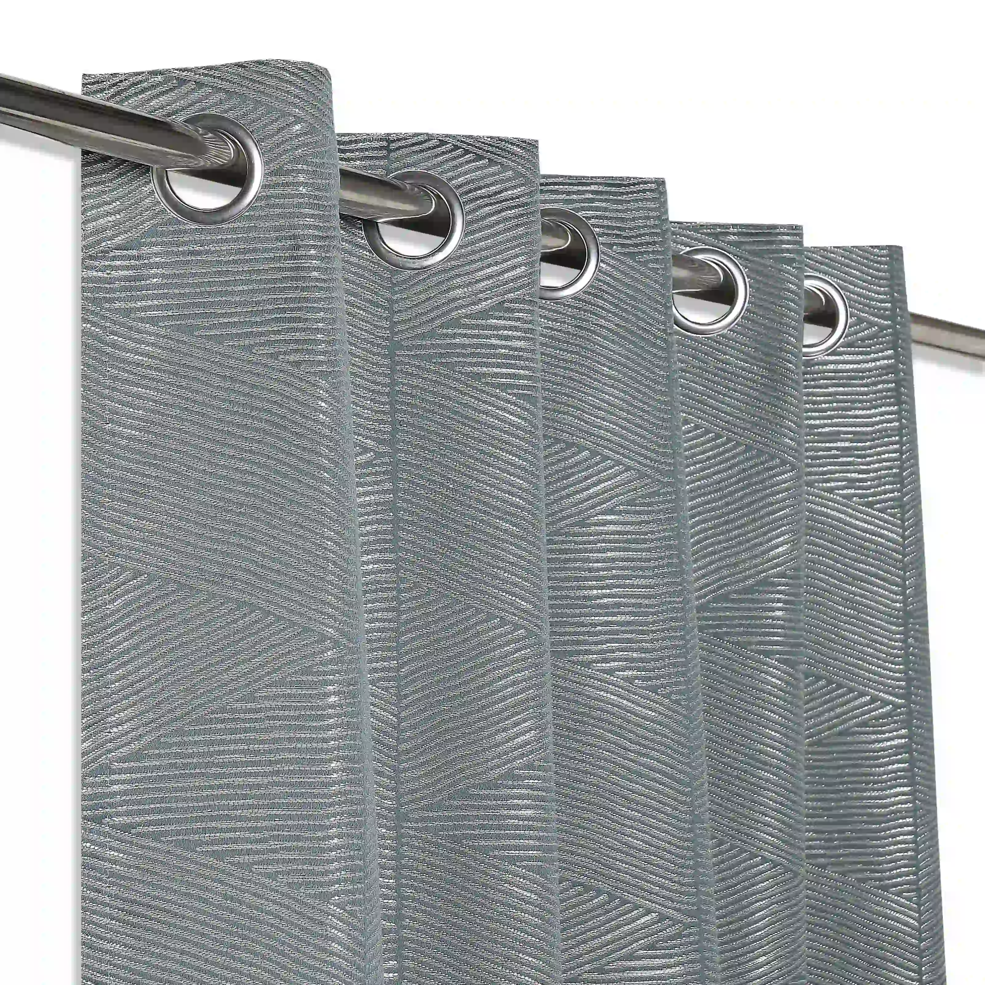 De Jacquard - Luxe Set Of 2 Jacquard Readymade Curtains | Eternal Imprint - Image 14