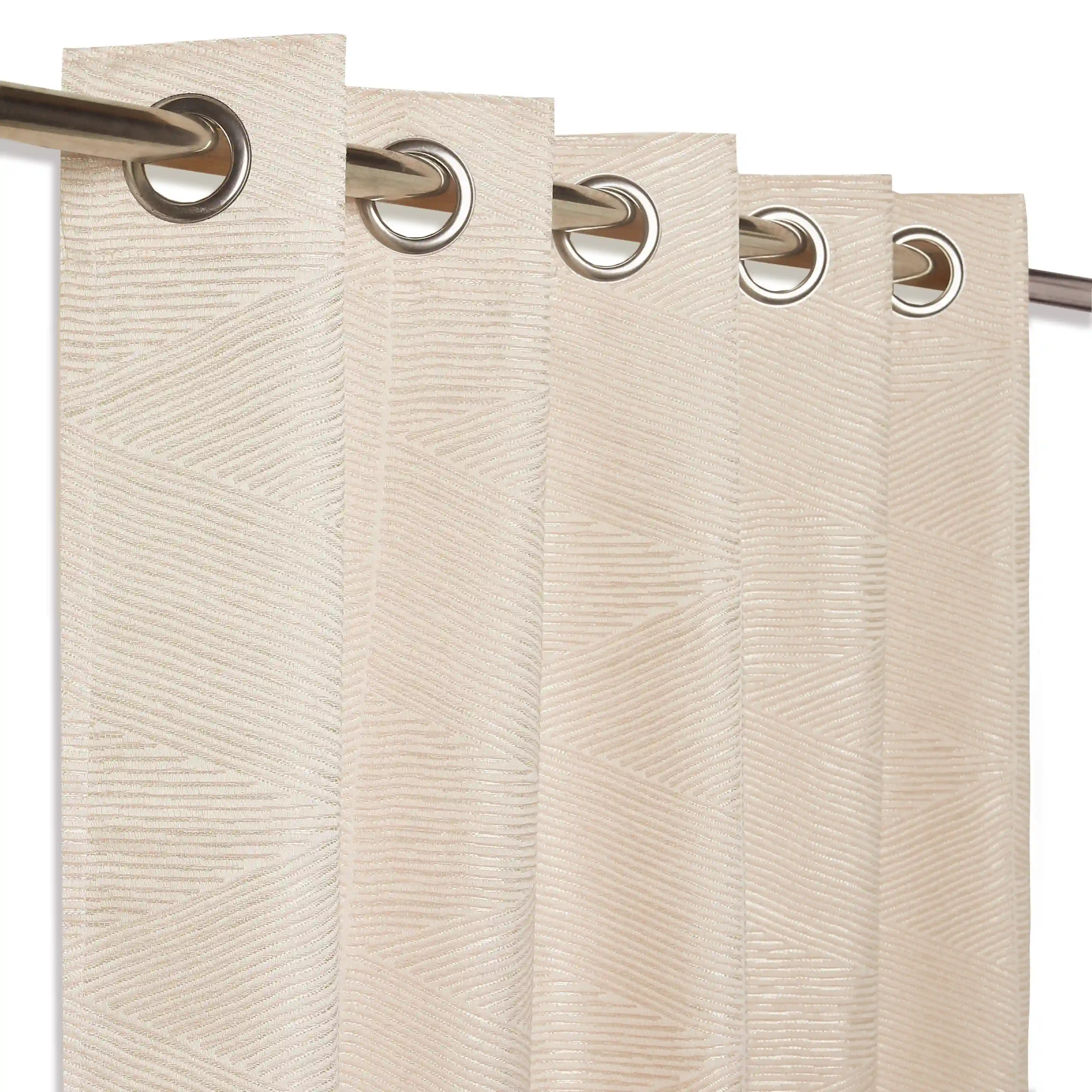 De Jacquard - Luxe Set Of 2 Jacquard Readymade Curtains | Eternal Imprint - Image 34