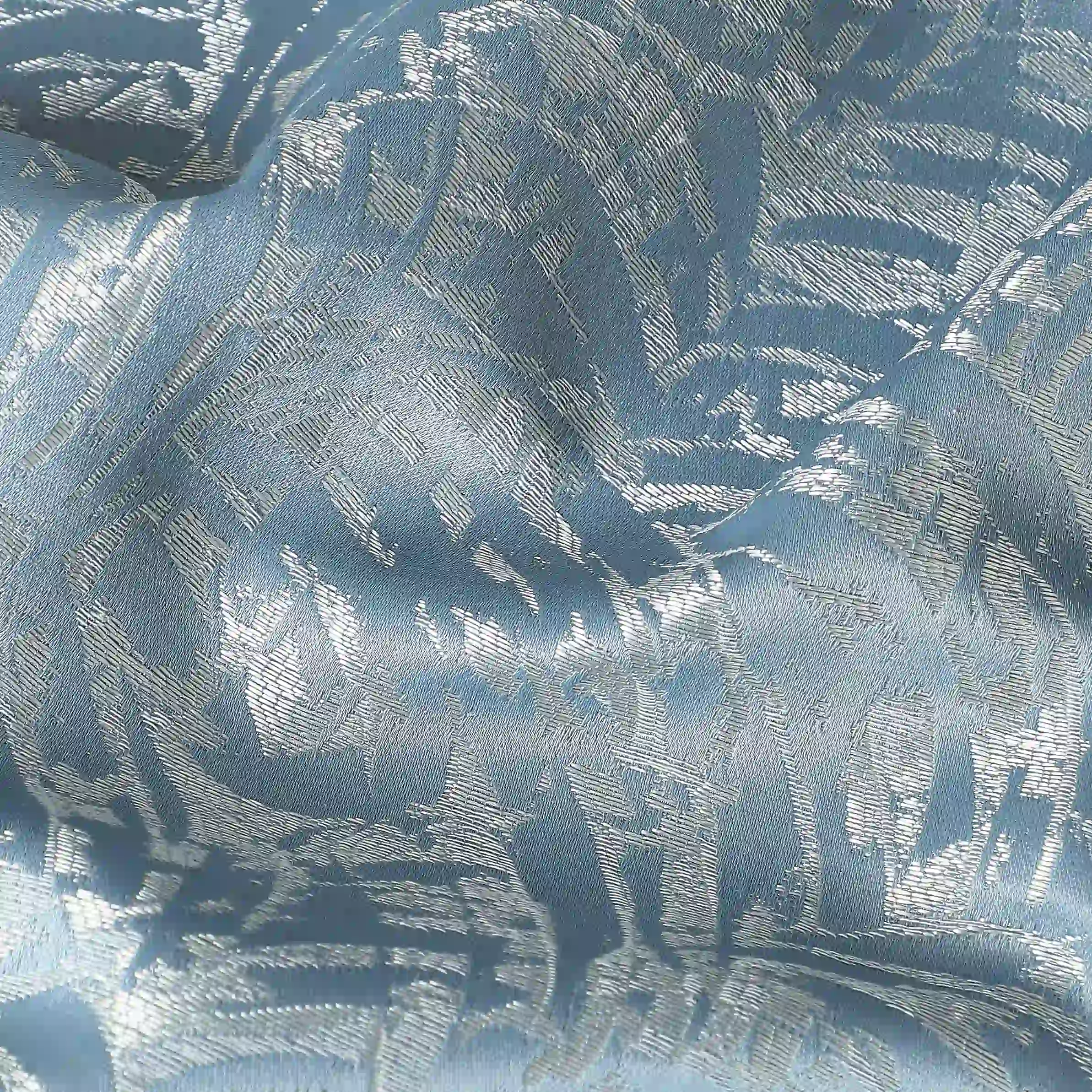 De Jacquard - Luxe Set Of 2 Jacquard Readymade Curtains | Natural Imprint - Image 35