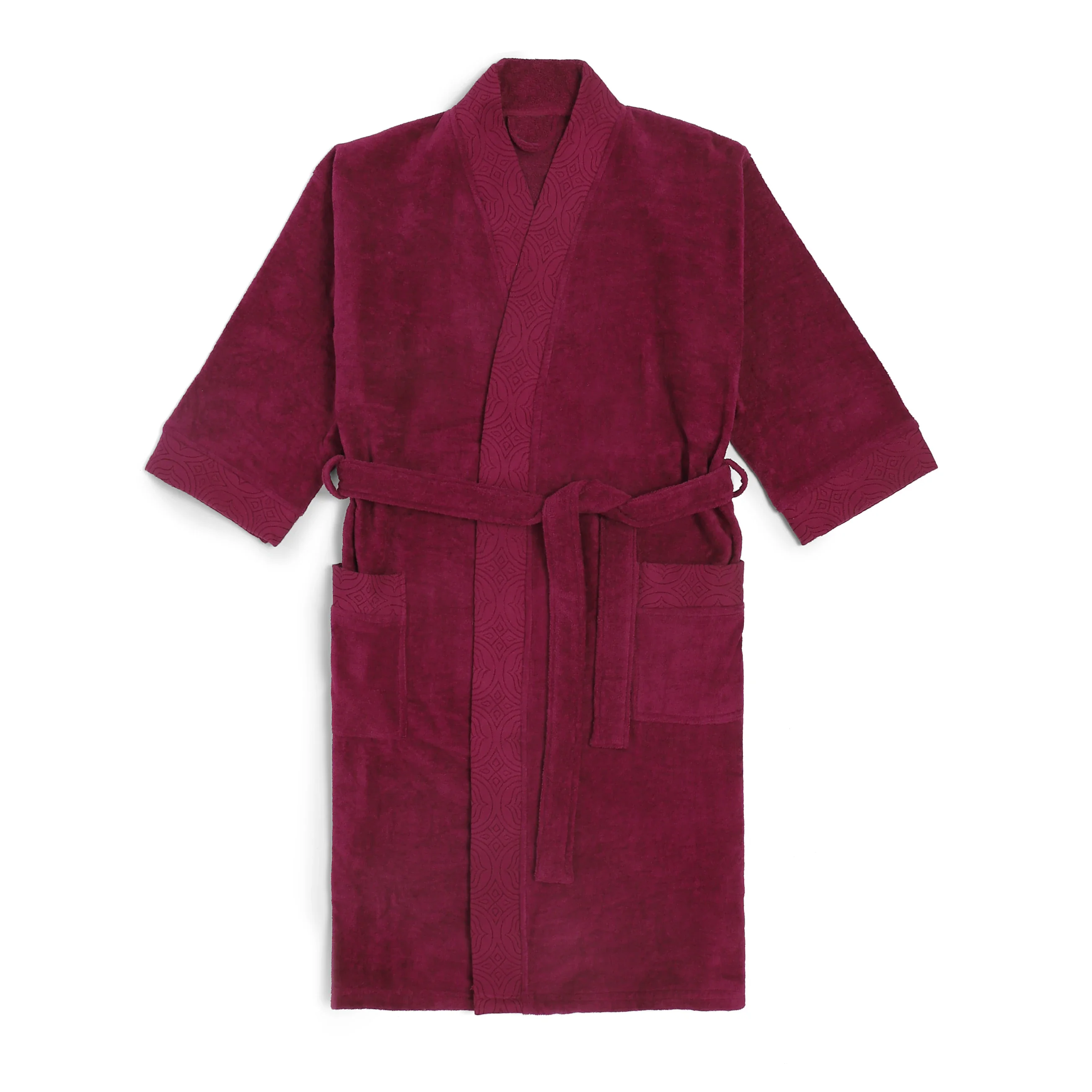 De Jacquard | Super Absorbent & Luxurious Bathrobe | With Decorative Jacquard Collar & Cuff - Image 10