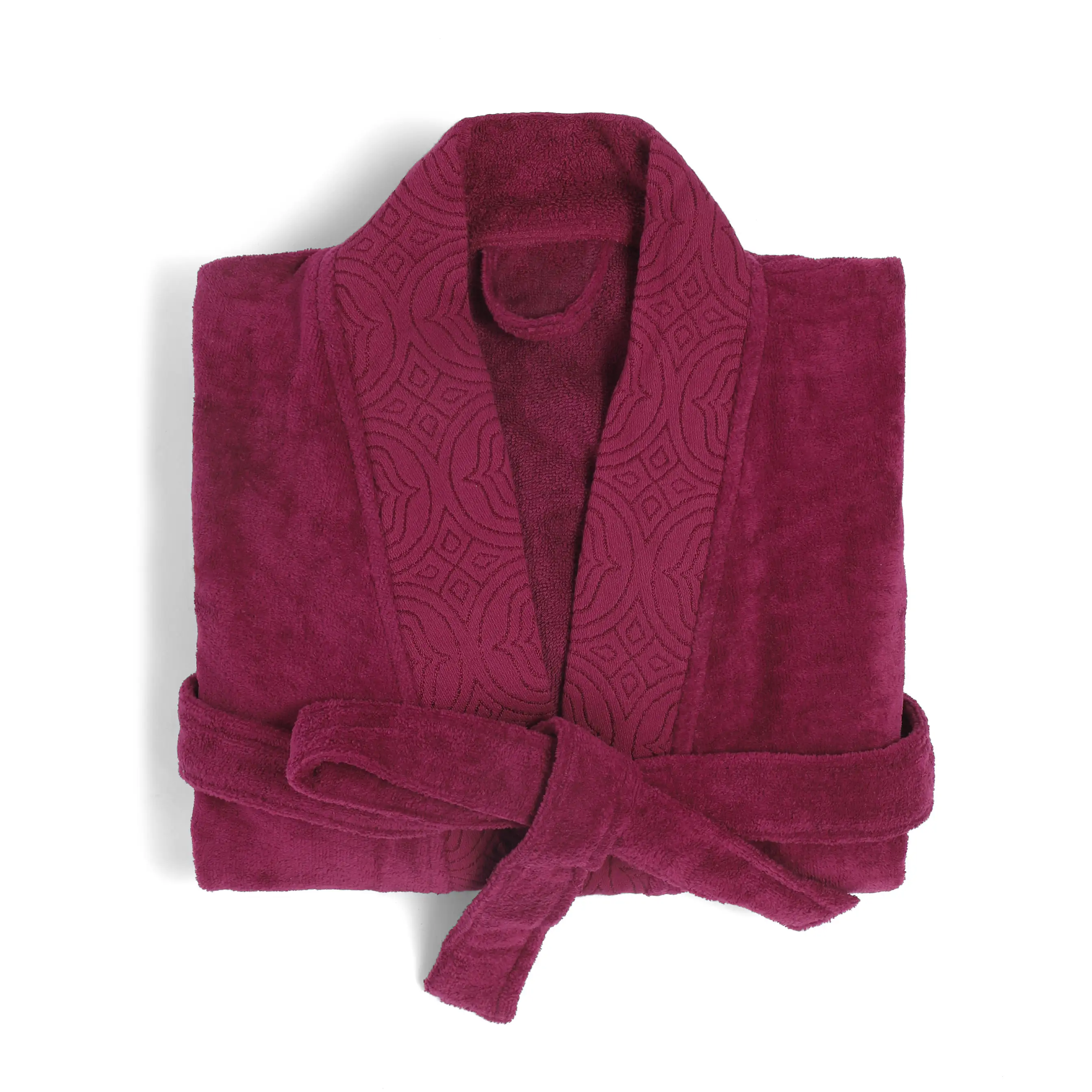 De Jacquard | Super Absorbent & Luxurious Bathrobe | With Decorative Jacquard Collar & Cuff - Image 11
