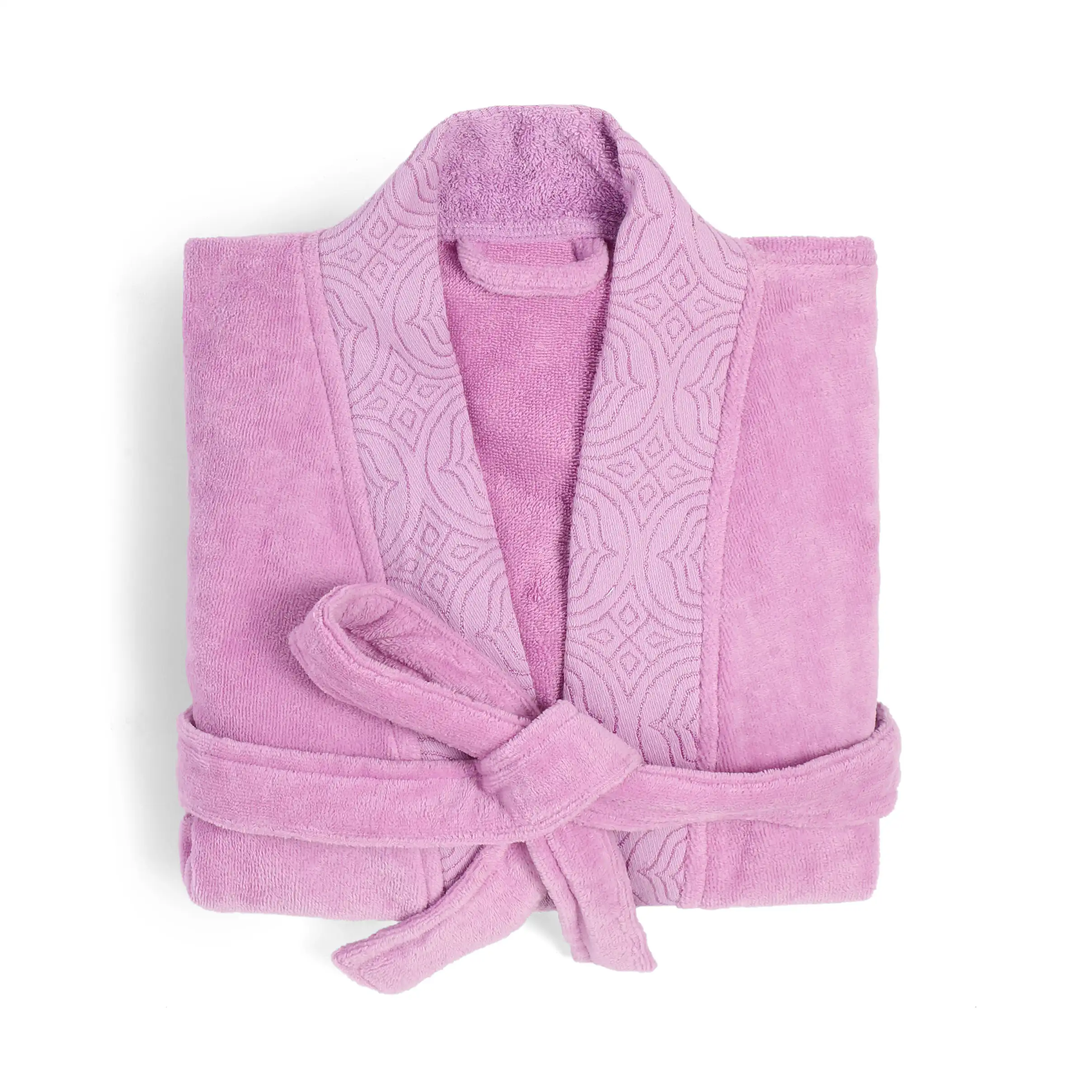 De Jacquard | Super Absorbent & Luxurious Bathrobe | With Decorative Jacquard Collar & Cuff - Image 7