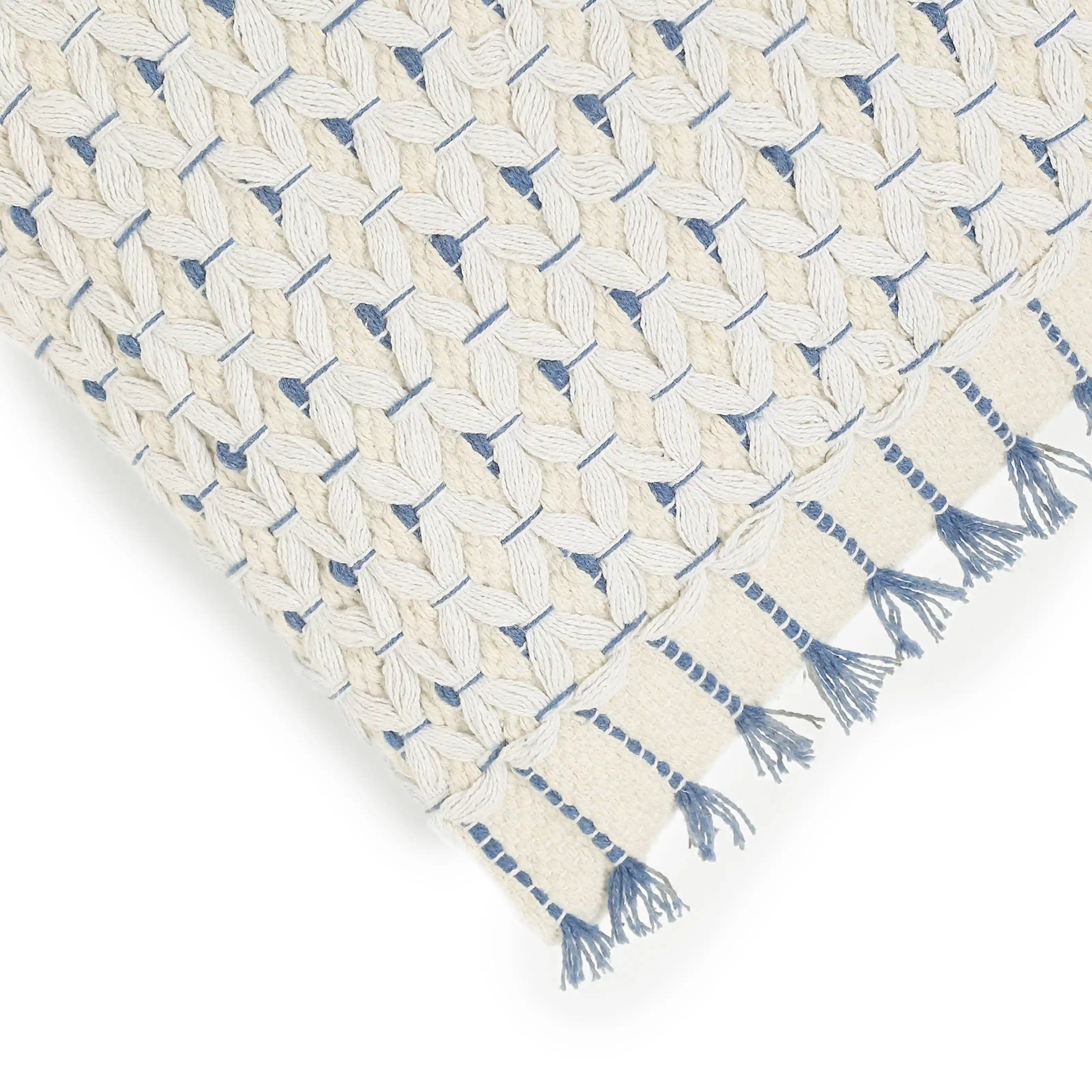 Espricia 100% Cotton Woven Cushion Cover | Soft Geometry - Image 3