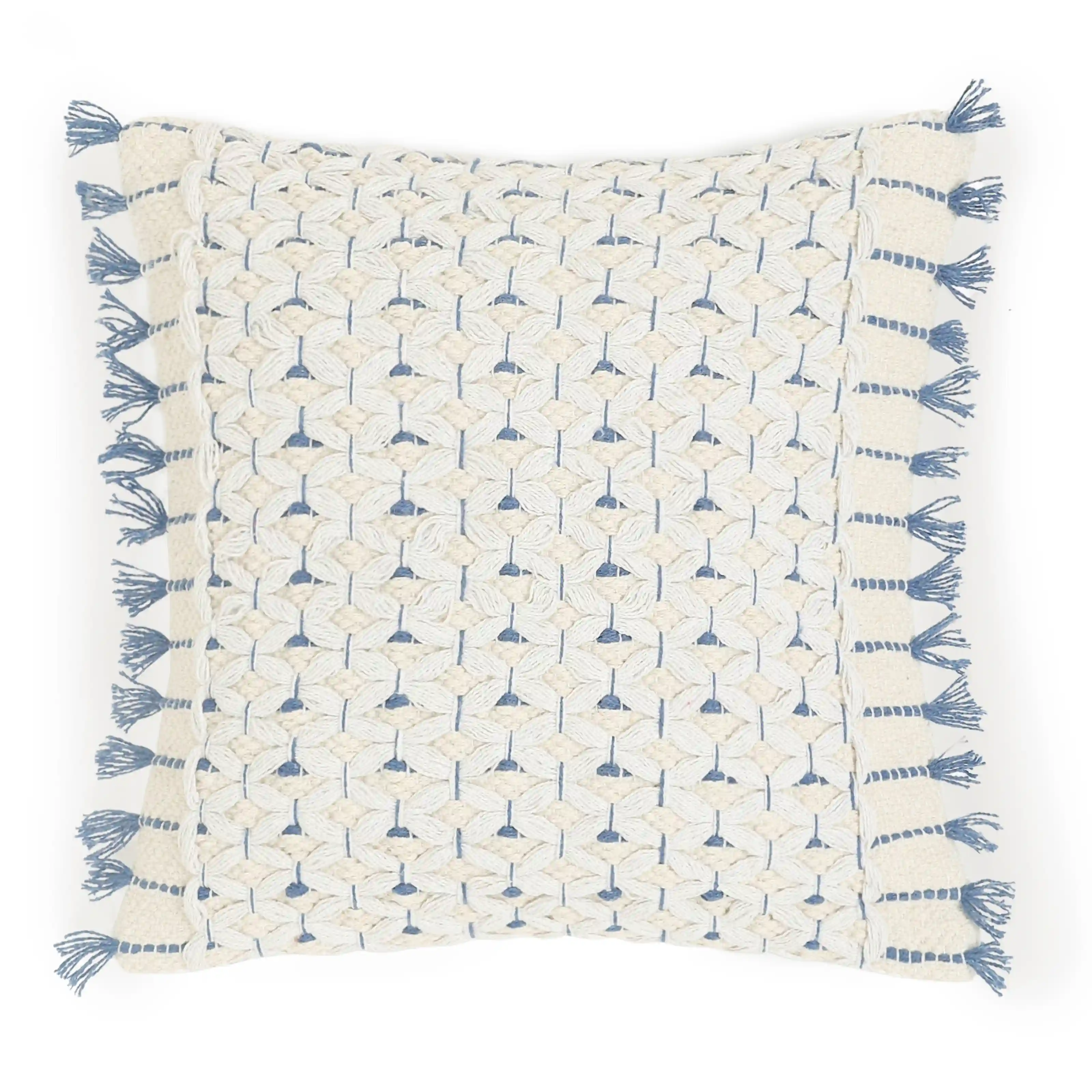 Espricia 100% Cotton Woven Cushion Cover | Soft Geometry - Image 6