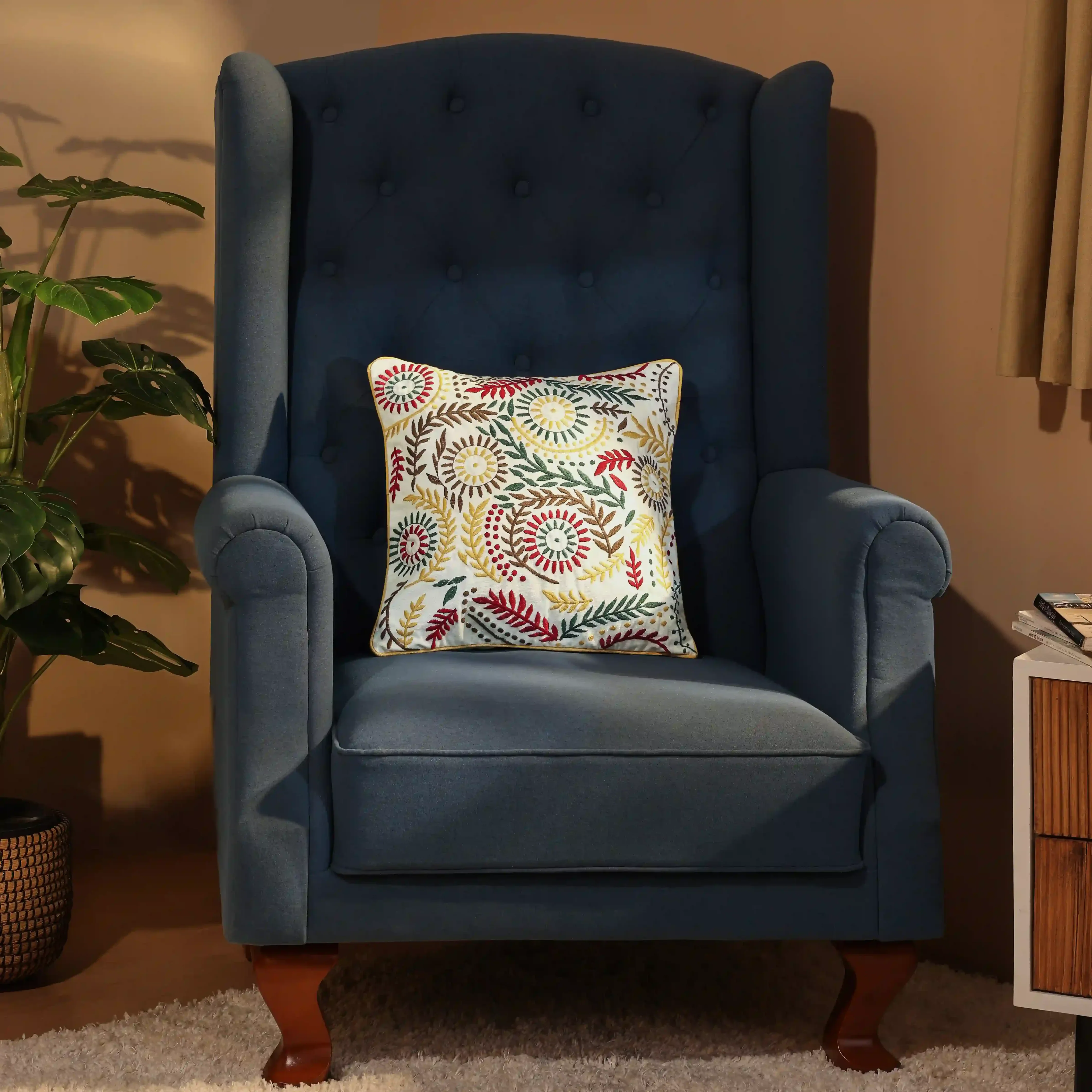 Espricia Embroidered Cushion Cover | Floral Mirage - Image 49
