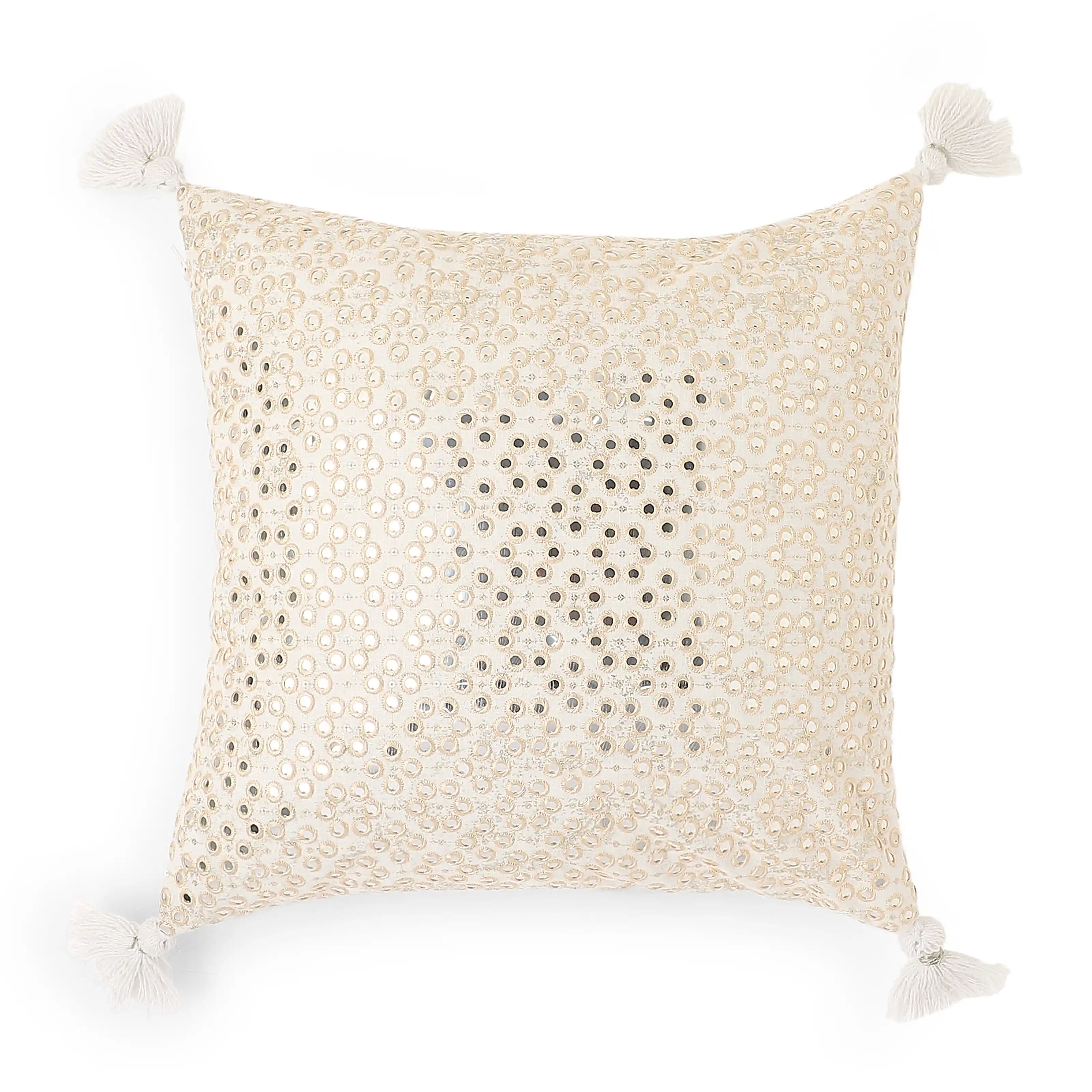 Espricia Embroidered Cushion Cover | Jharokha - Image 26
