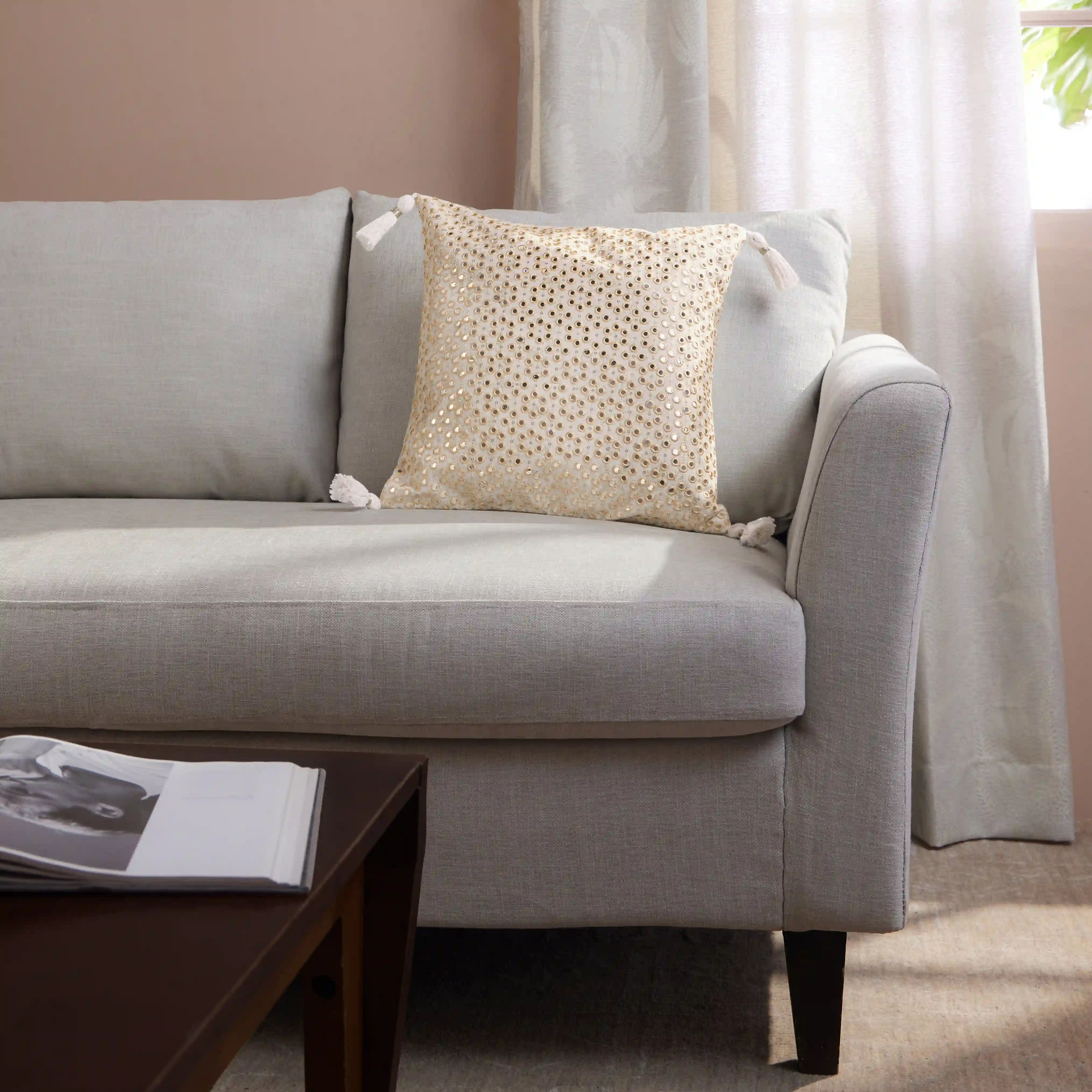 Espricia Embroidered Cushion Cover | Jharokha - Image 29