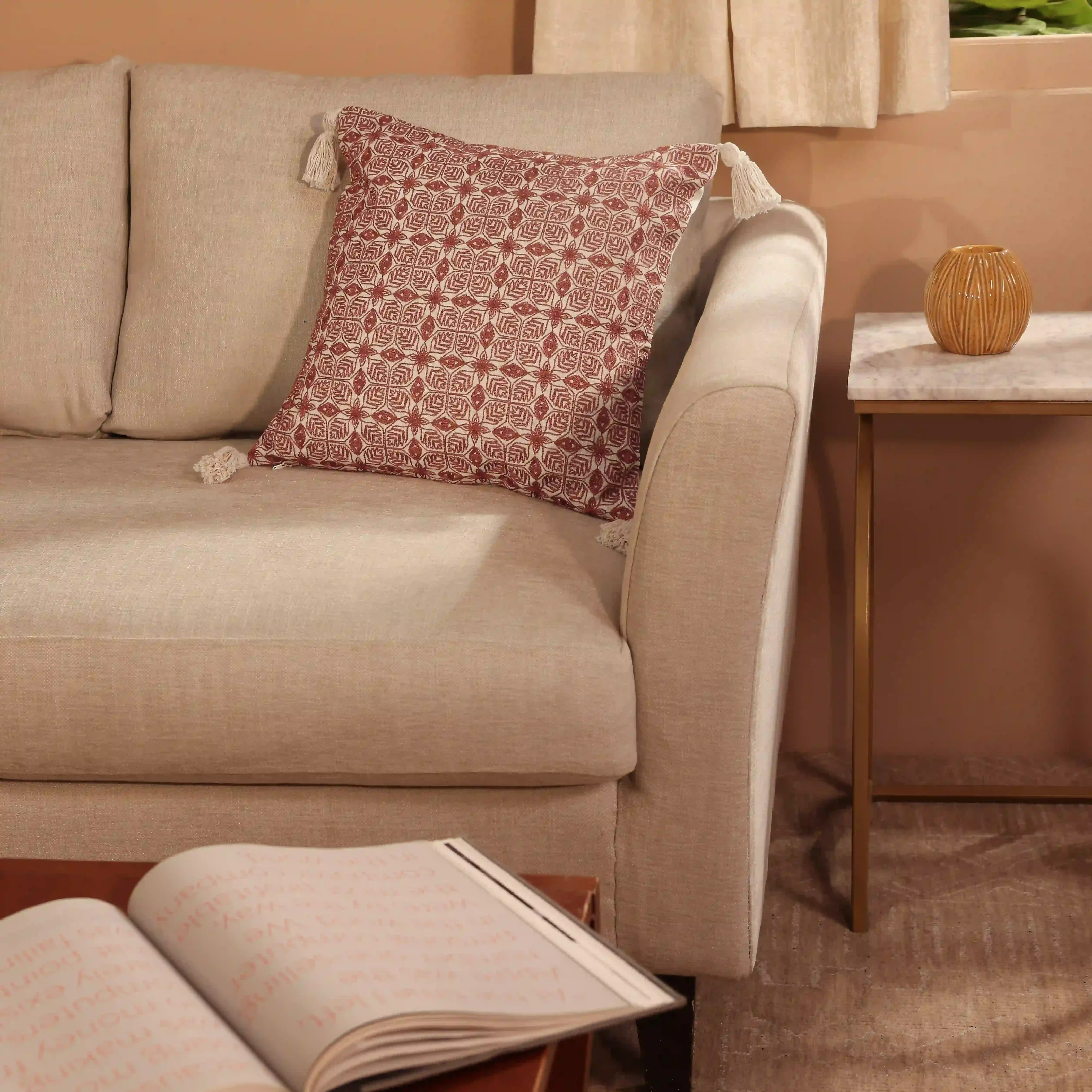 Espricia Embroidered Cushion Cover | Jharokha - Image 9