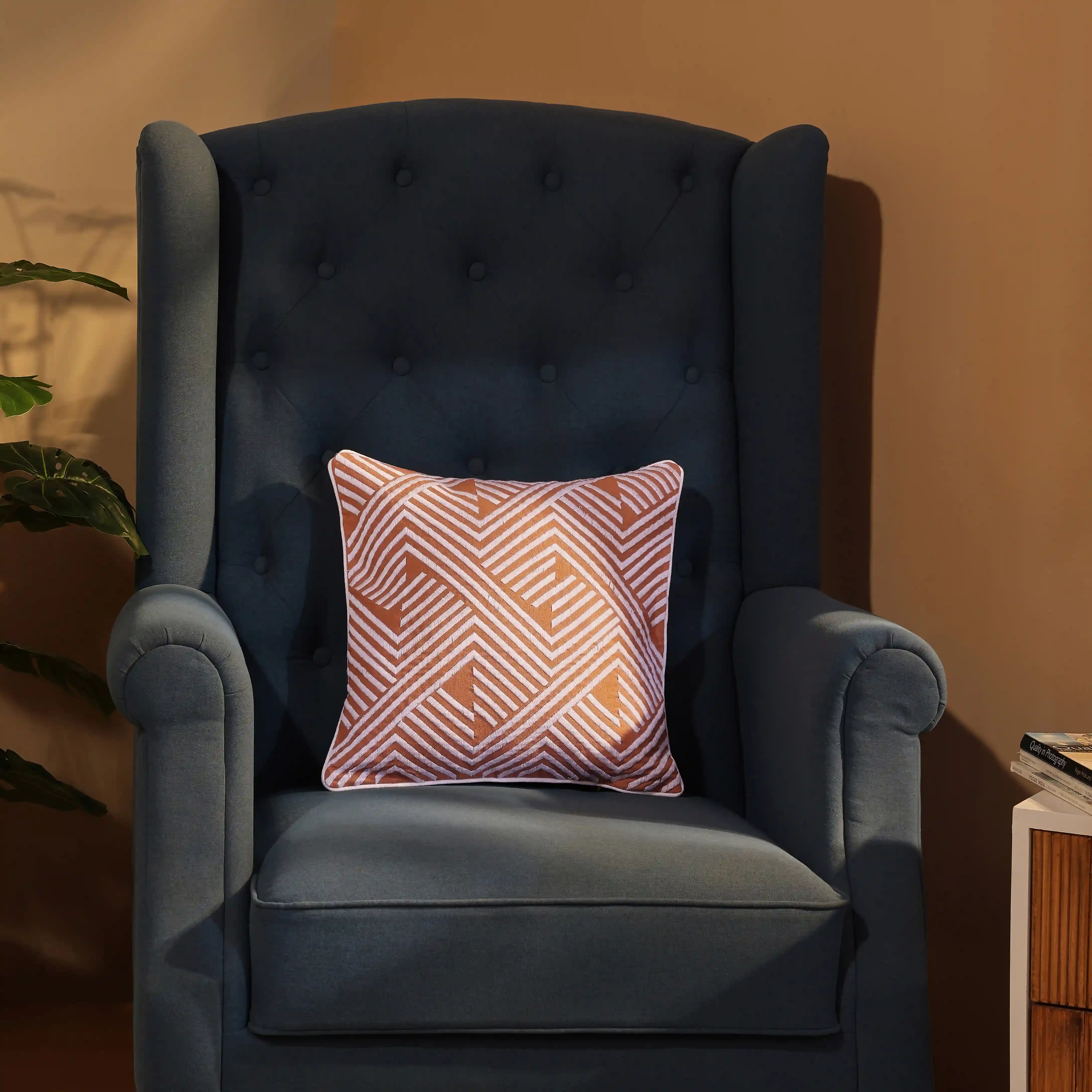 Espricia Embroidered Cushion Cover | Tile & Thread - Image 4
