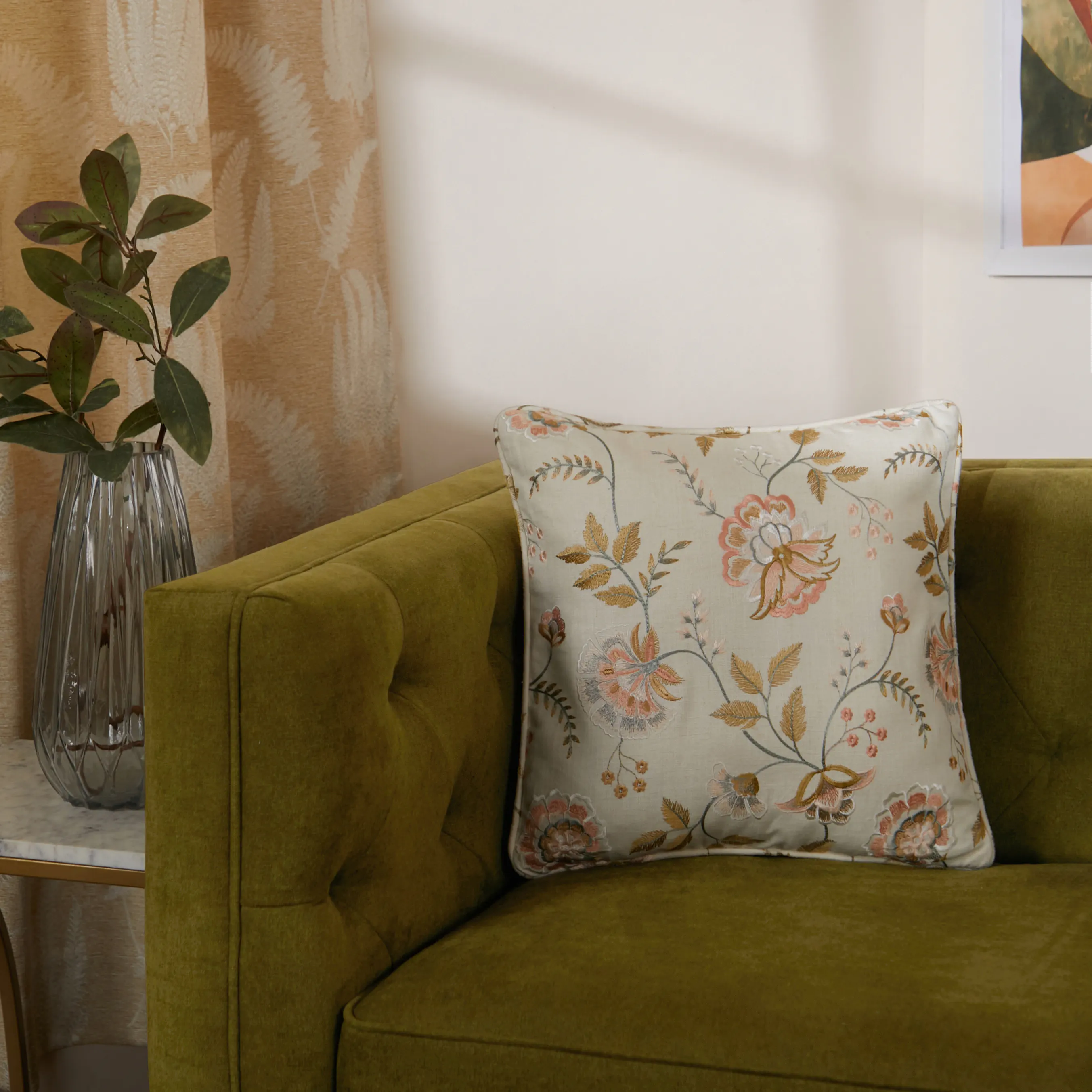 Estrella Embroiderd Cushion Cover | Garden Muse - Image 24