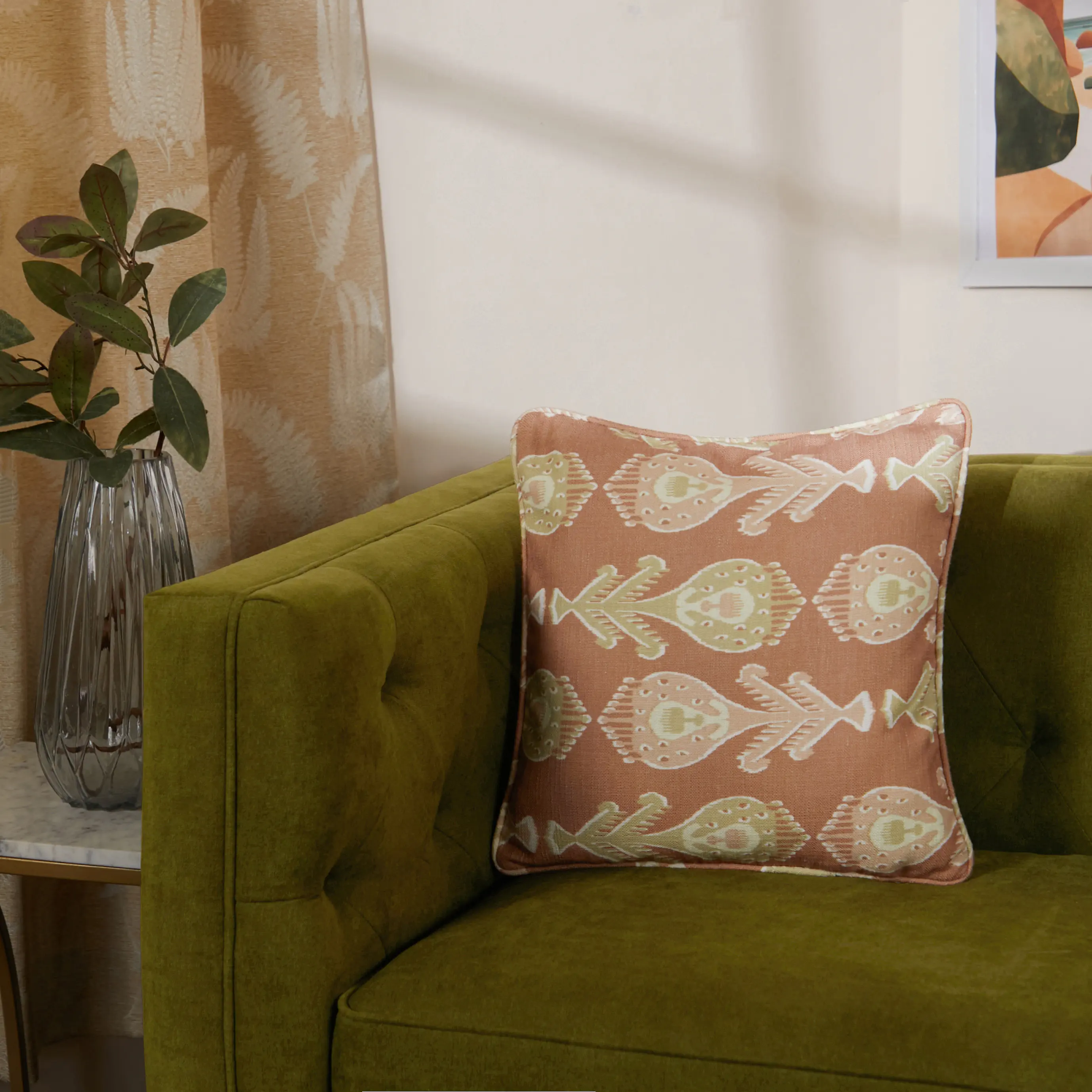 Estrella Printed Cushion Cover | Echoes Of Ikat - Image 9