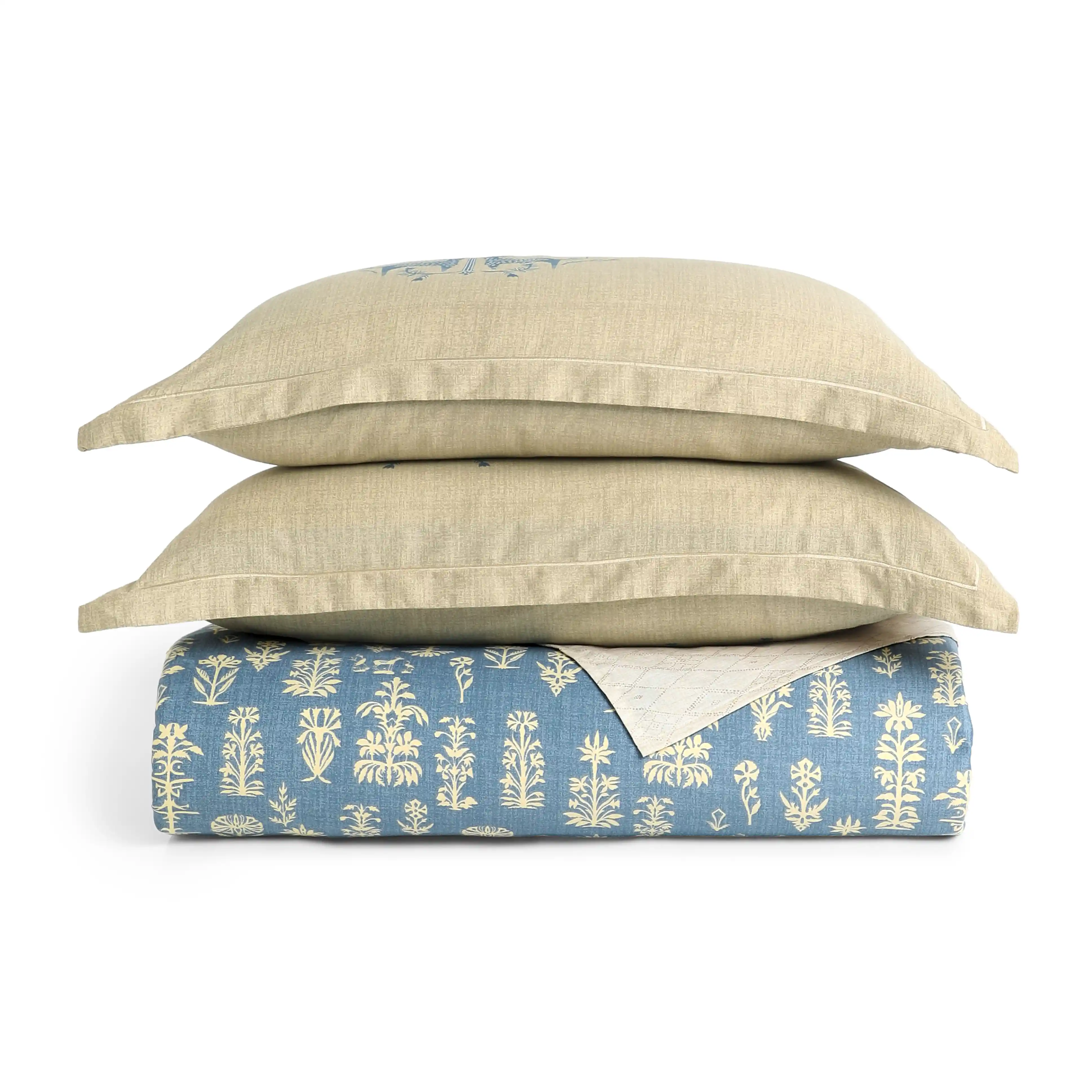 Fergana | 250TC Artistic Bohemian Printed Cotton Bedsheet Set | Pillow Cover with Merrow Hem Treatment - Image 19
