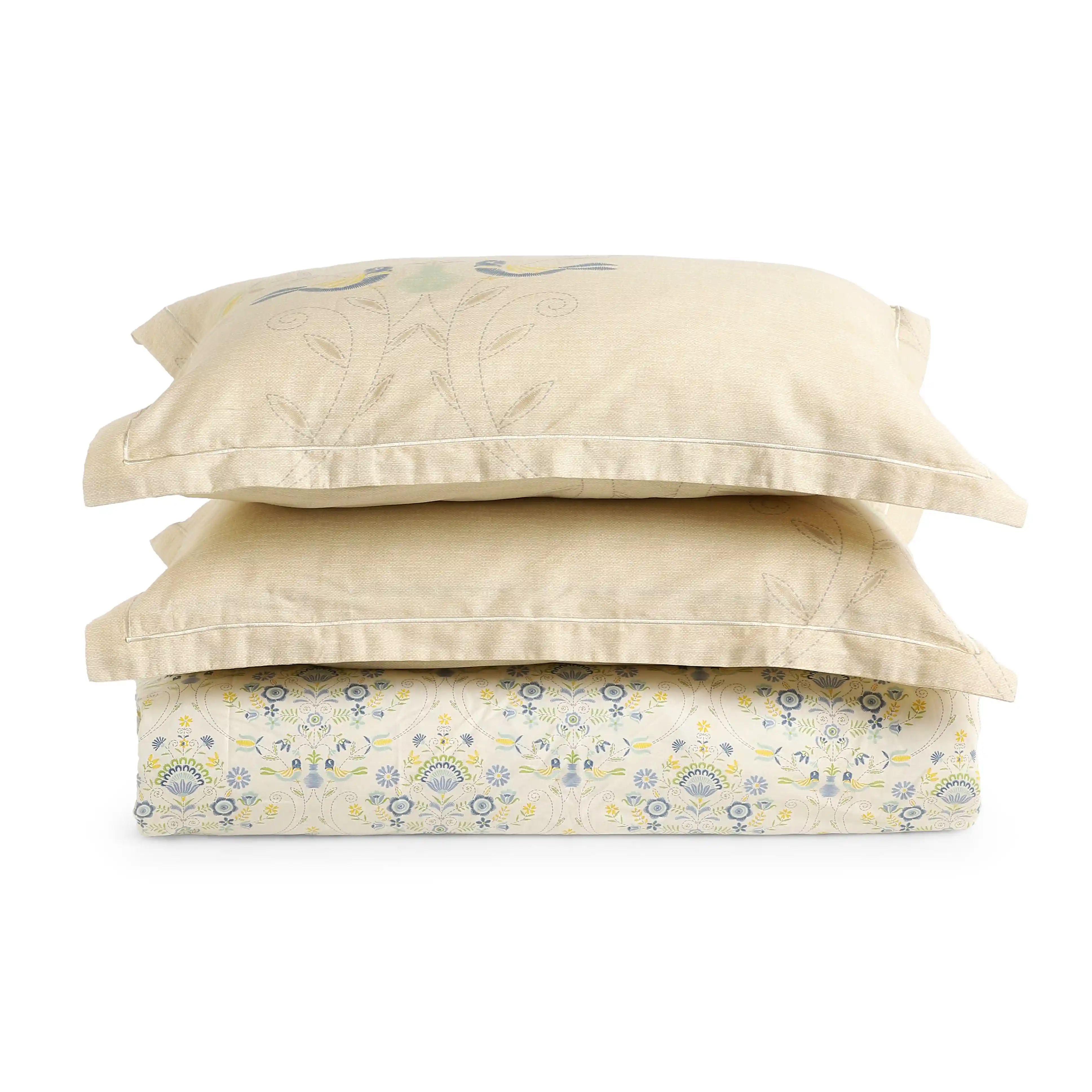 Fergana | 250TC Artistic Bohemian Printed Cotton Bedsheet Set | Pillow Cover with Merrow Hem Treatment - Image 4
