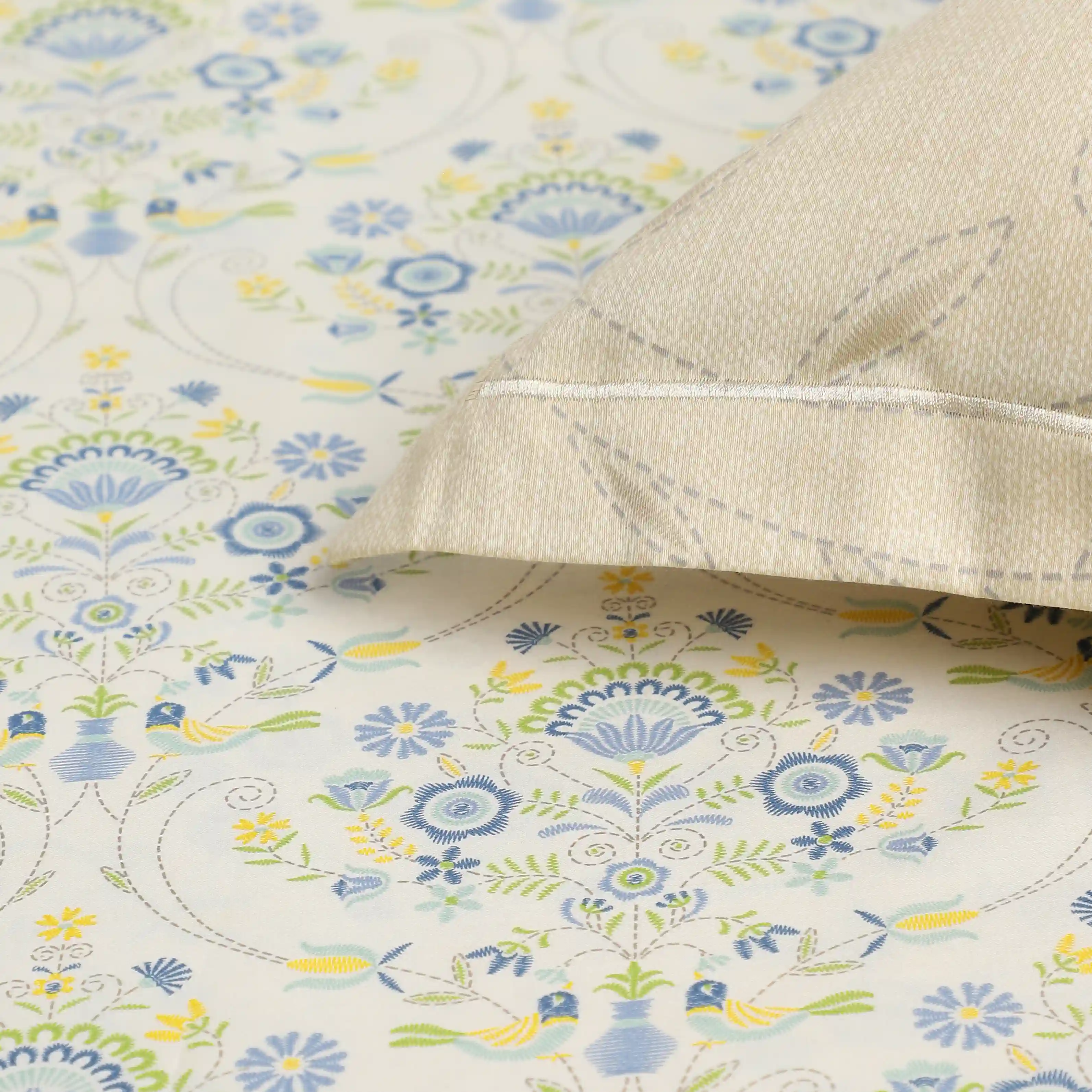 Fergana | 250TC Artistic Bohemian Printed Cotton Bedsheet Set | Pillow Cover with Merrow Hem Treatment - Image 5