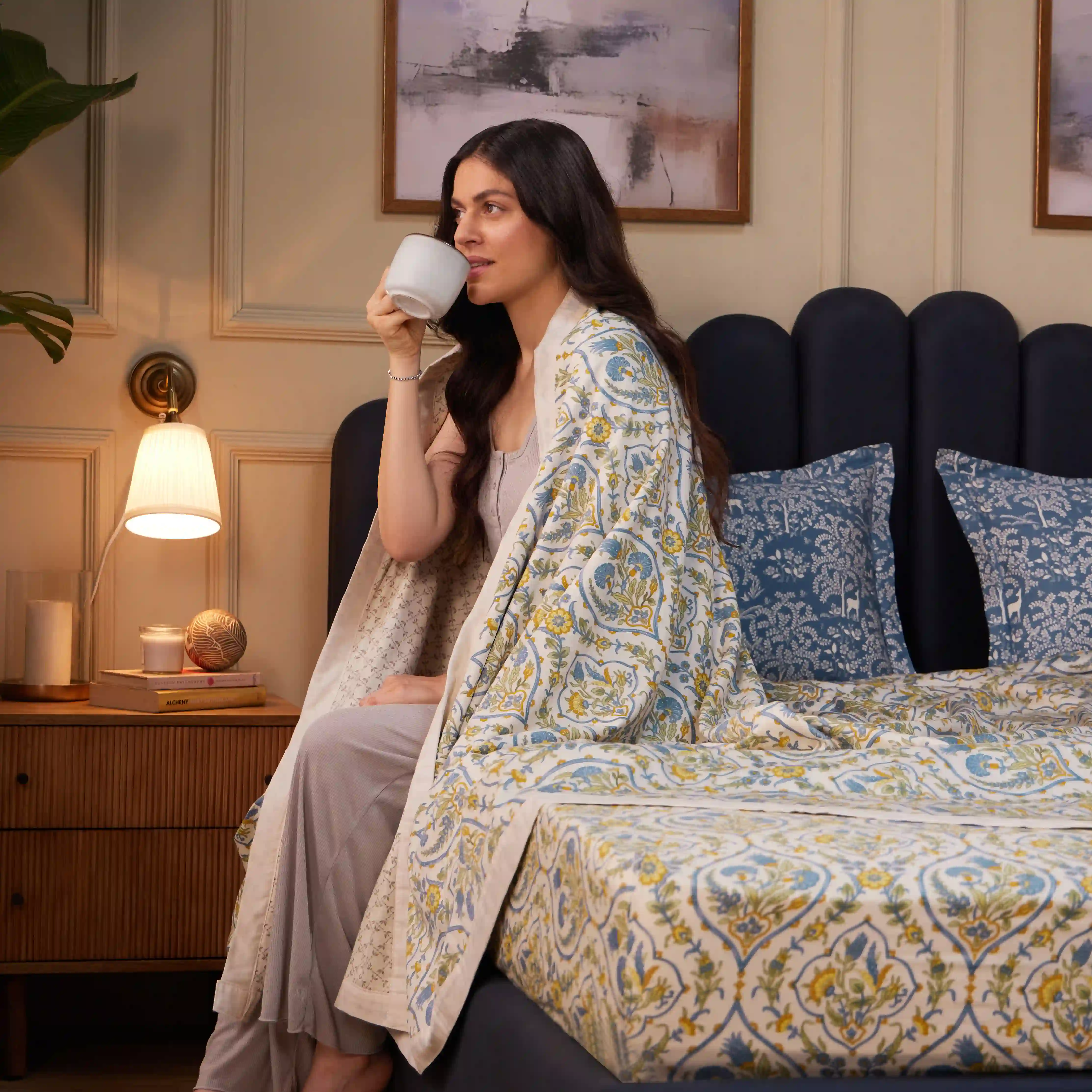 Fergana | 250TC Artistic Bohemian Printed Reversible Dohar with Super Soft Flannel Layering - Image 18