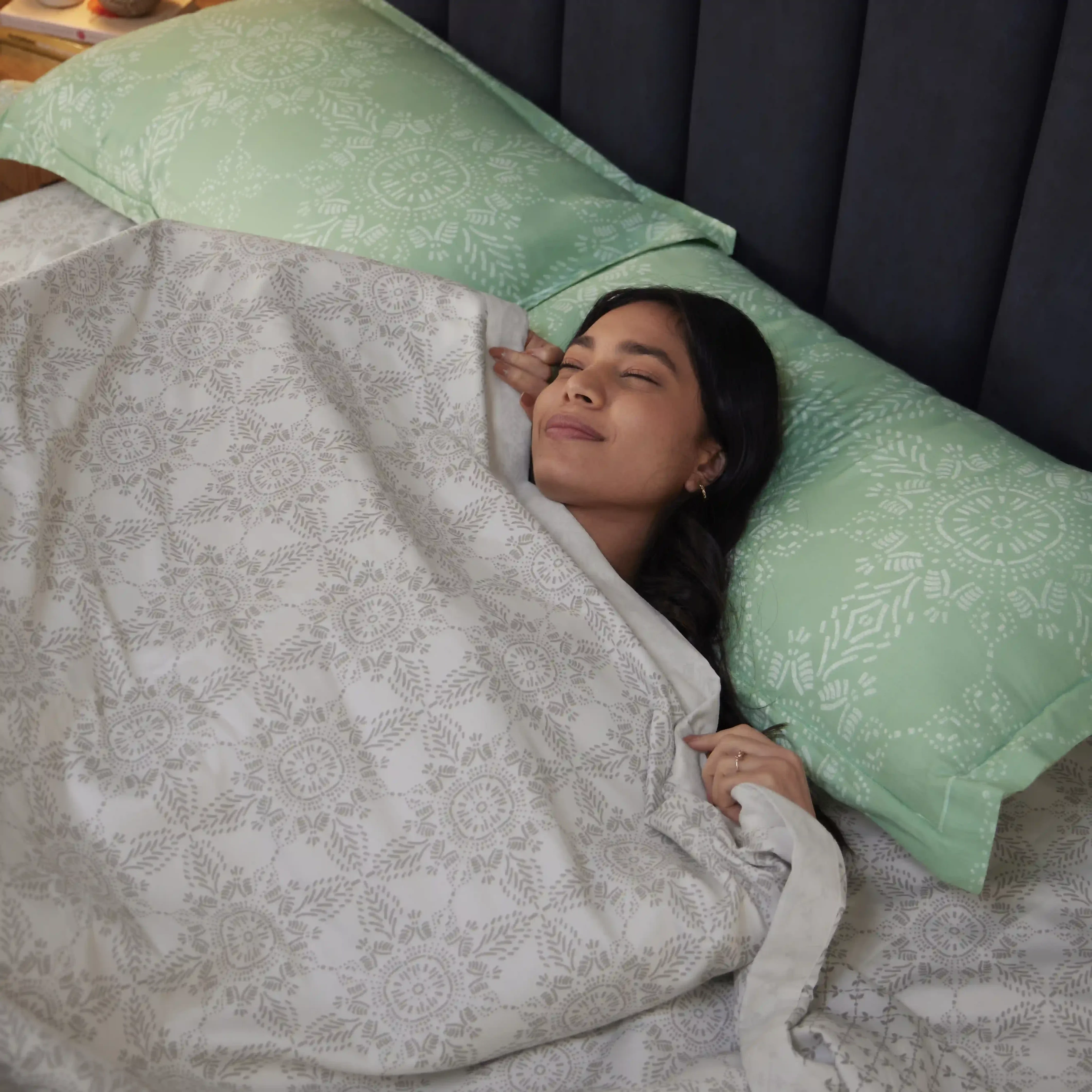 Fergana | 250TC Artistic Bohemian Printed Reversible Dohar with Super Soft Flannel Layering - Image 48