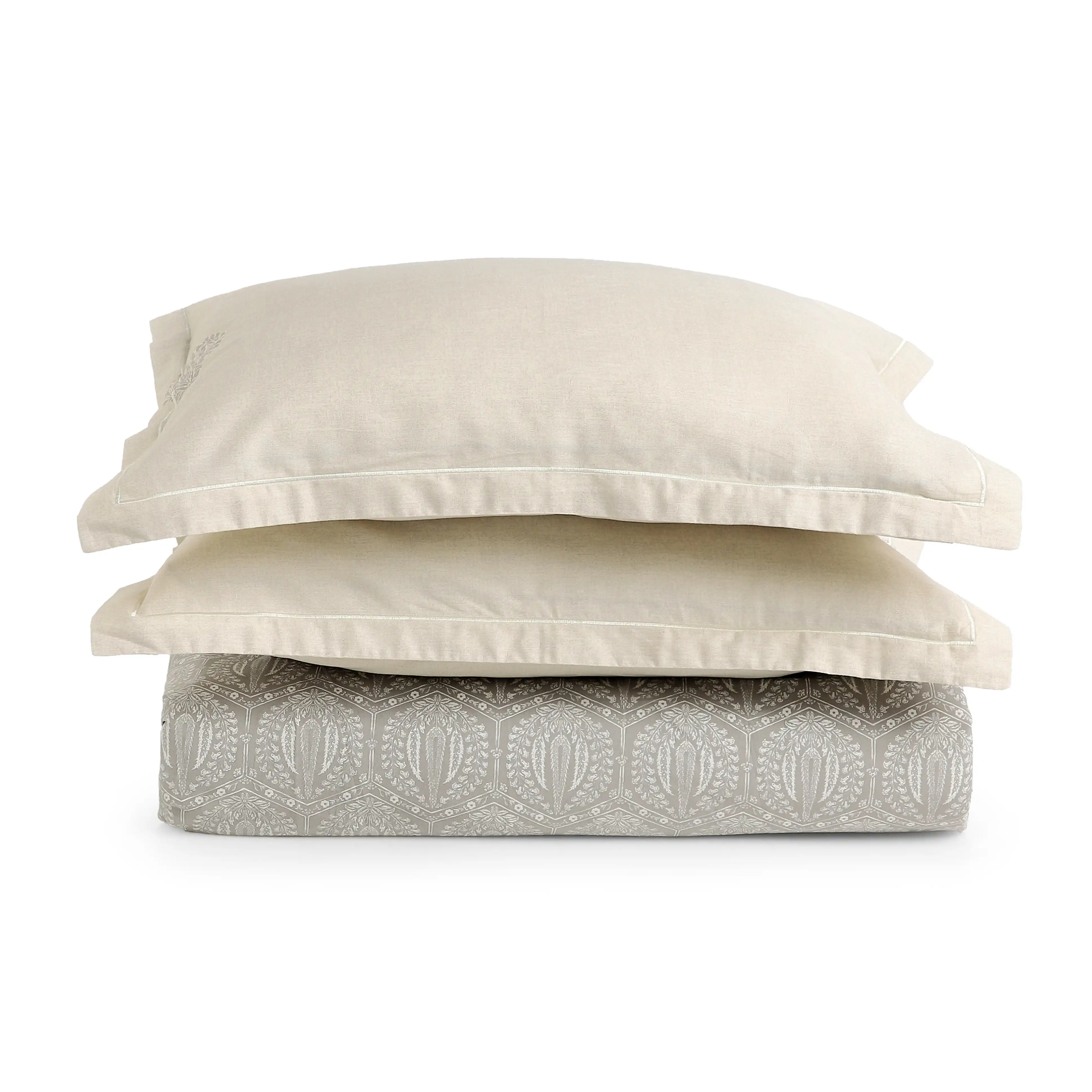 Fergana | 250TC Artistic Bohemian Printed Cotton Fitted Sheet Set | Pillow Cover with Merrow Hem Treatment - Image 12