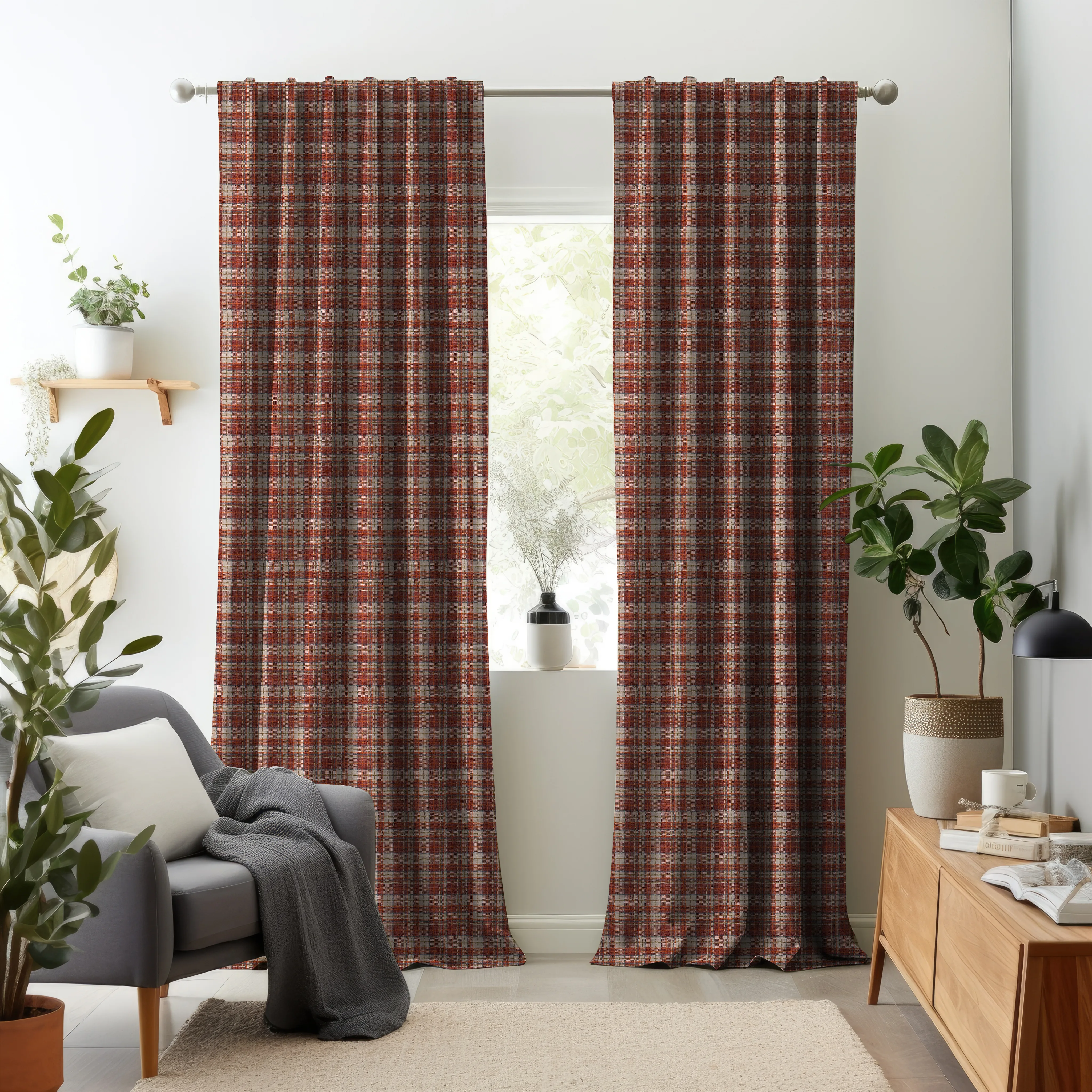 Hallmark Drapes Edition 1 - Madras | Multipurpose Fabric